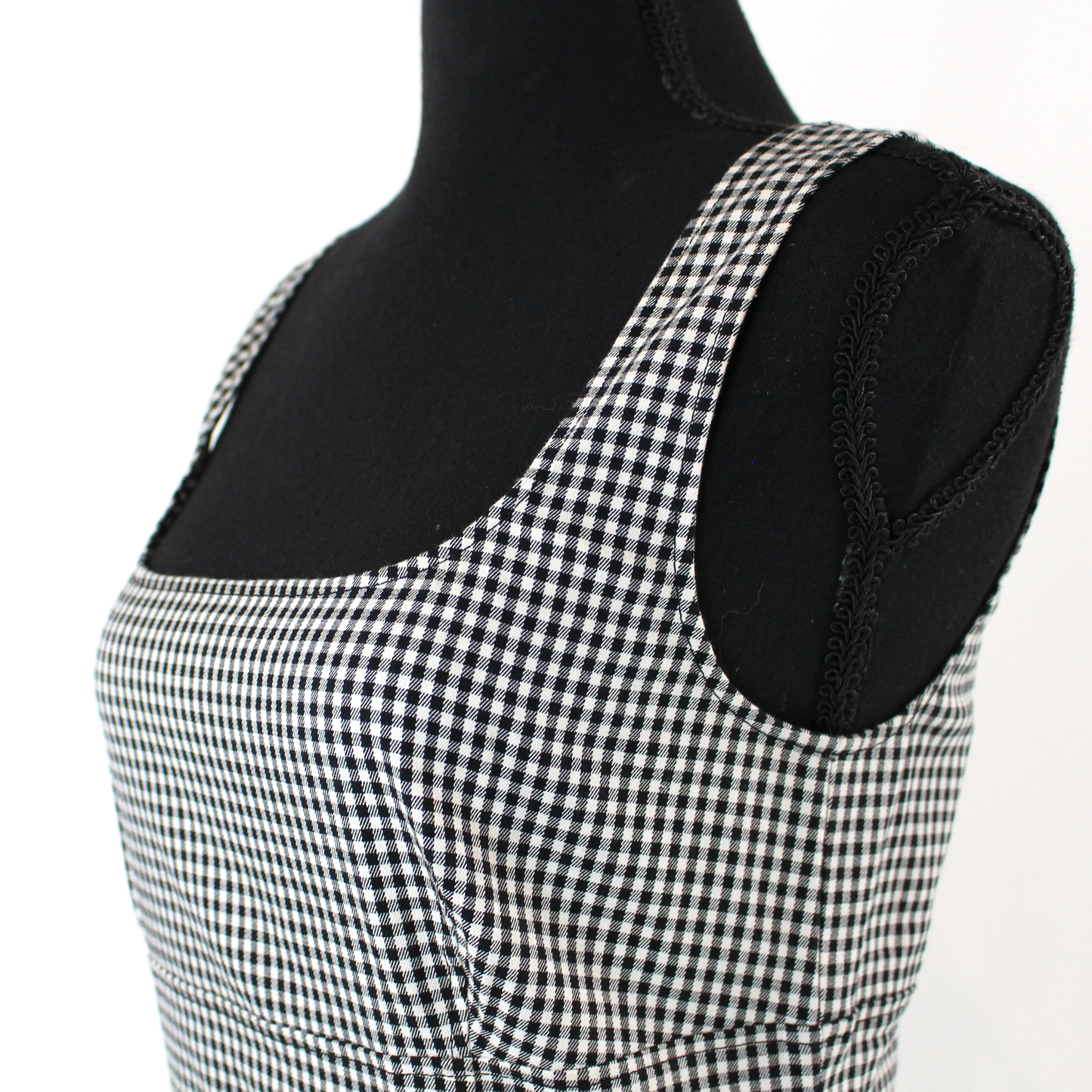 Altuzarra Gingham Ruffle Trim Dress