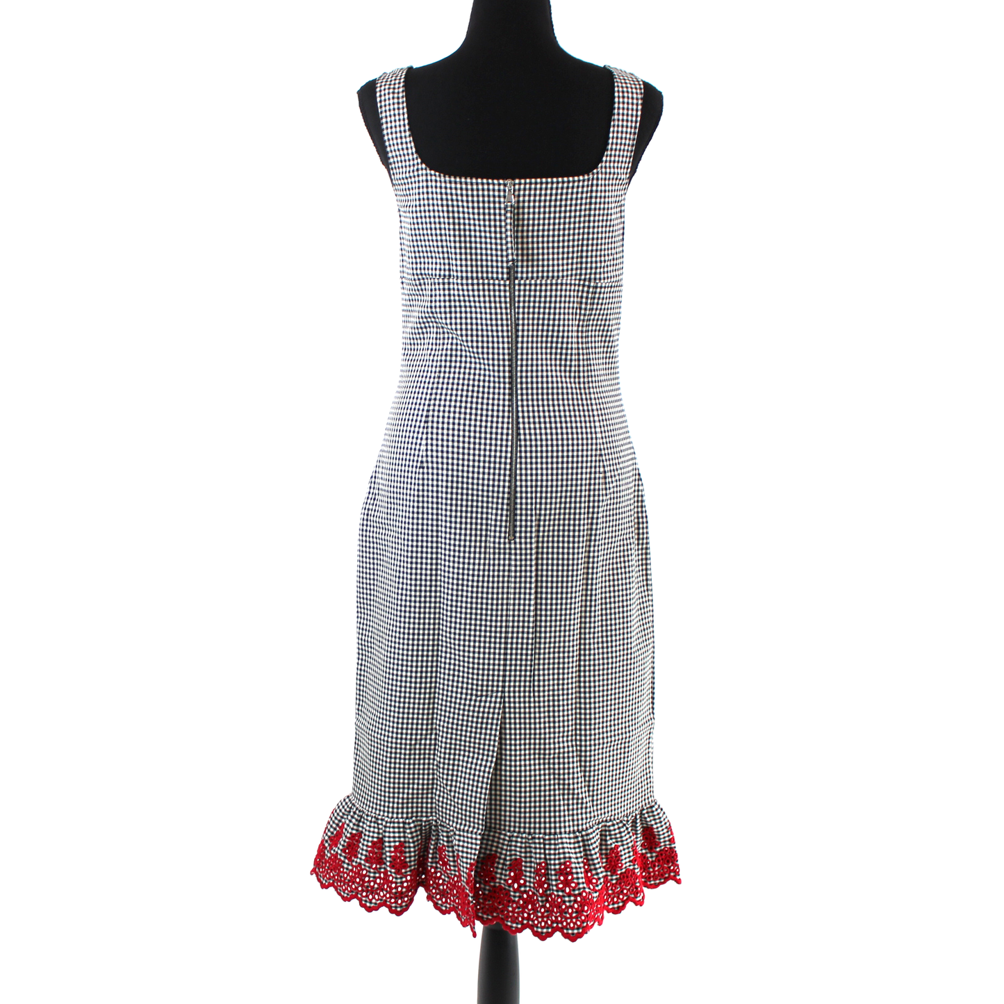 Altuzarra Gingham Ruffle Trim Dress
