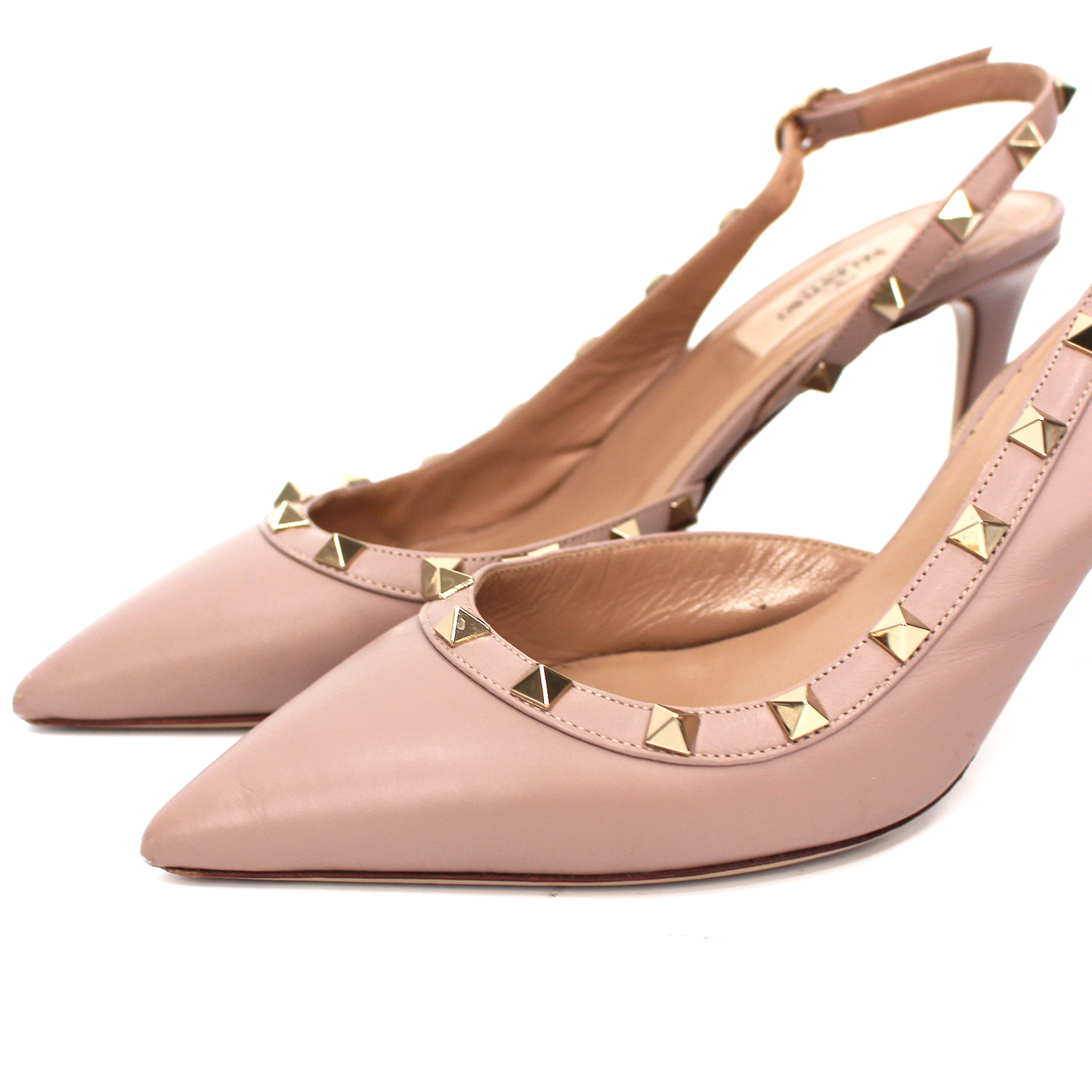Valentino Rockstud Slingback Heels