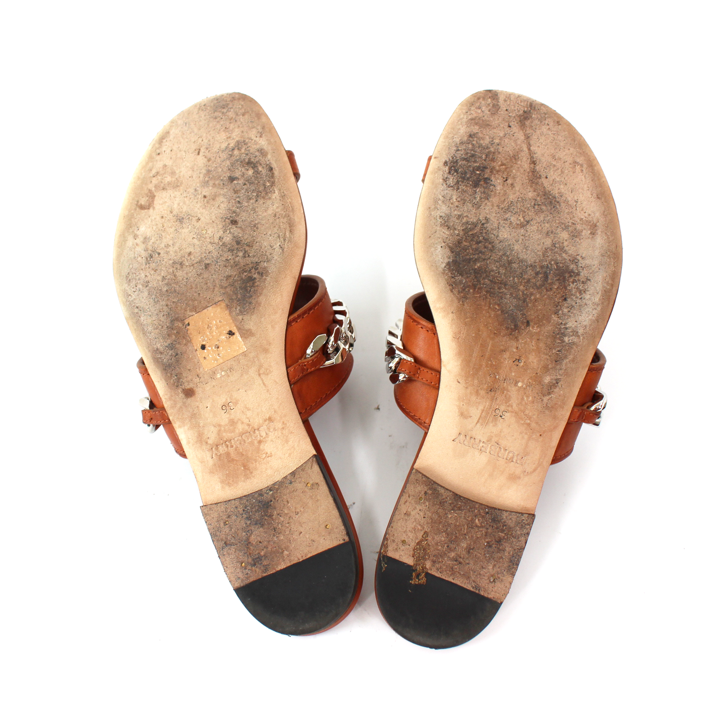 Burberry Heidi Leather Sandals