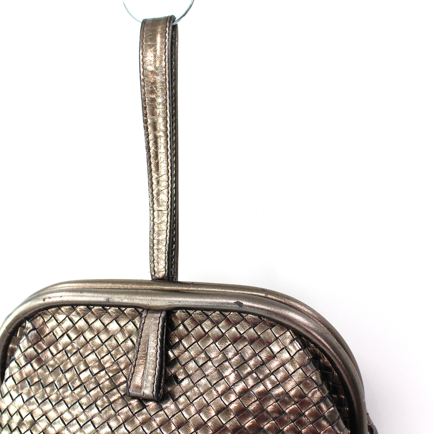 Bottega Veneta Leather Wrist Clutch