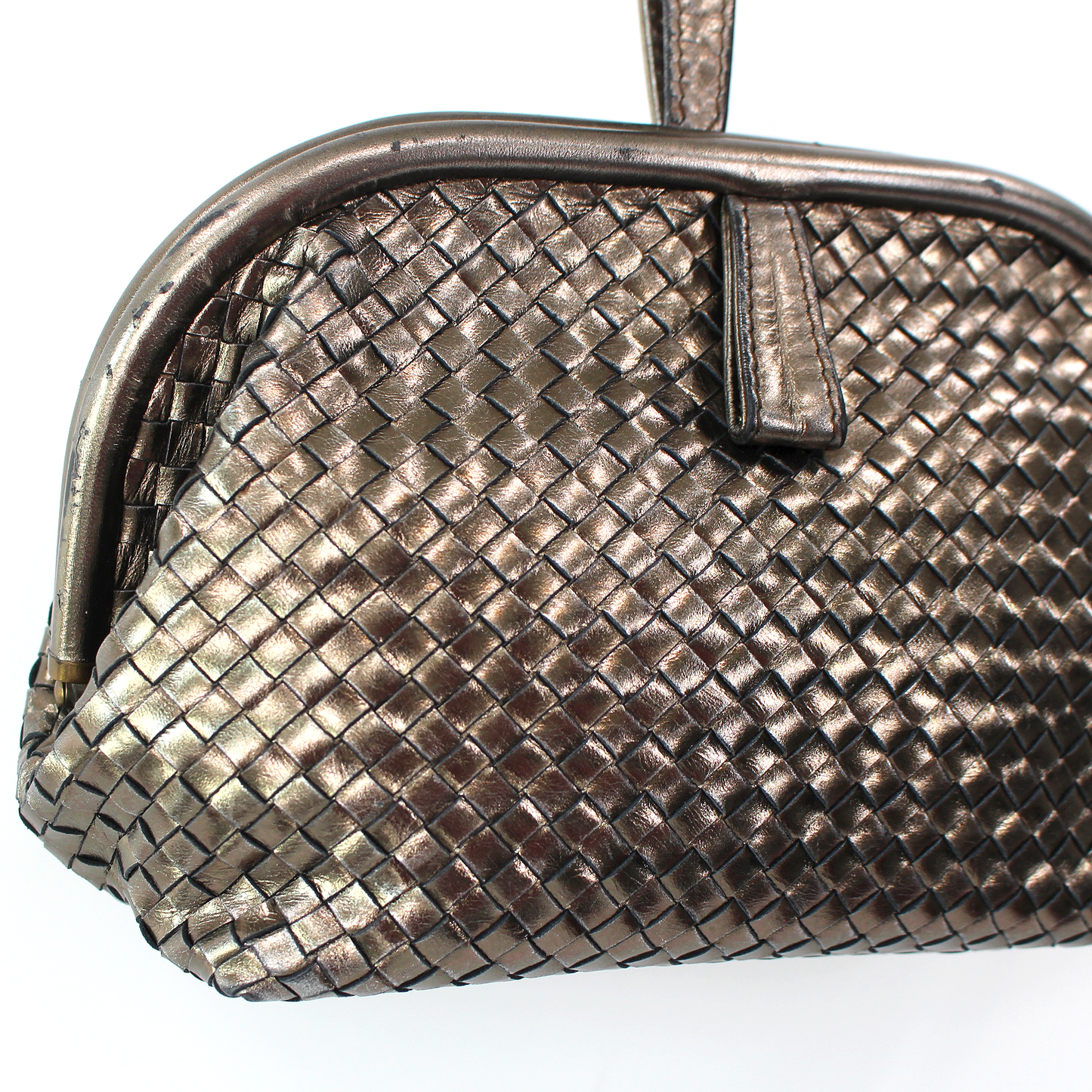 Bottega Veneta Leather Wrist Clutch