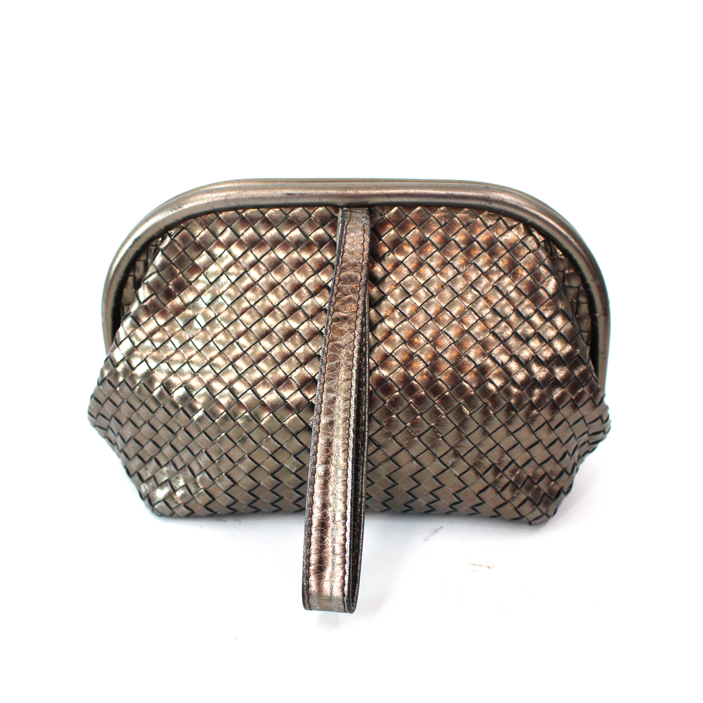 Bottega Veneta Leather Wrist Clutch