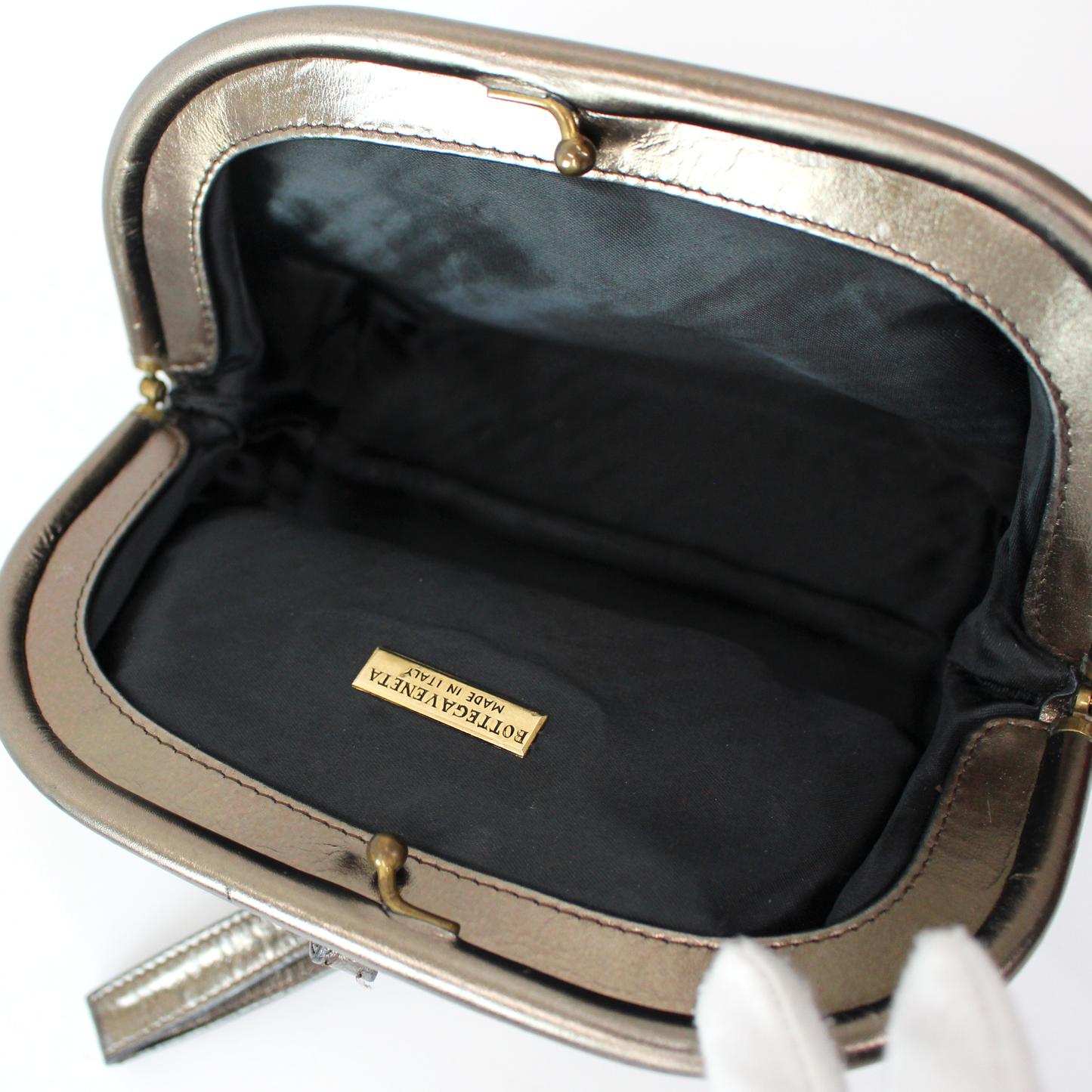 Bottega Veneta Leather Wrist Clutch