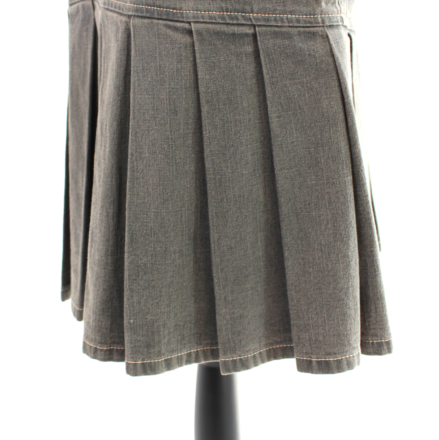 Chanel Pleated Denim Skirt