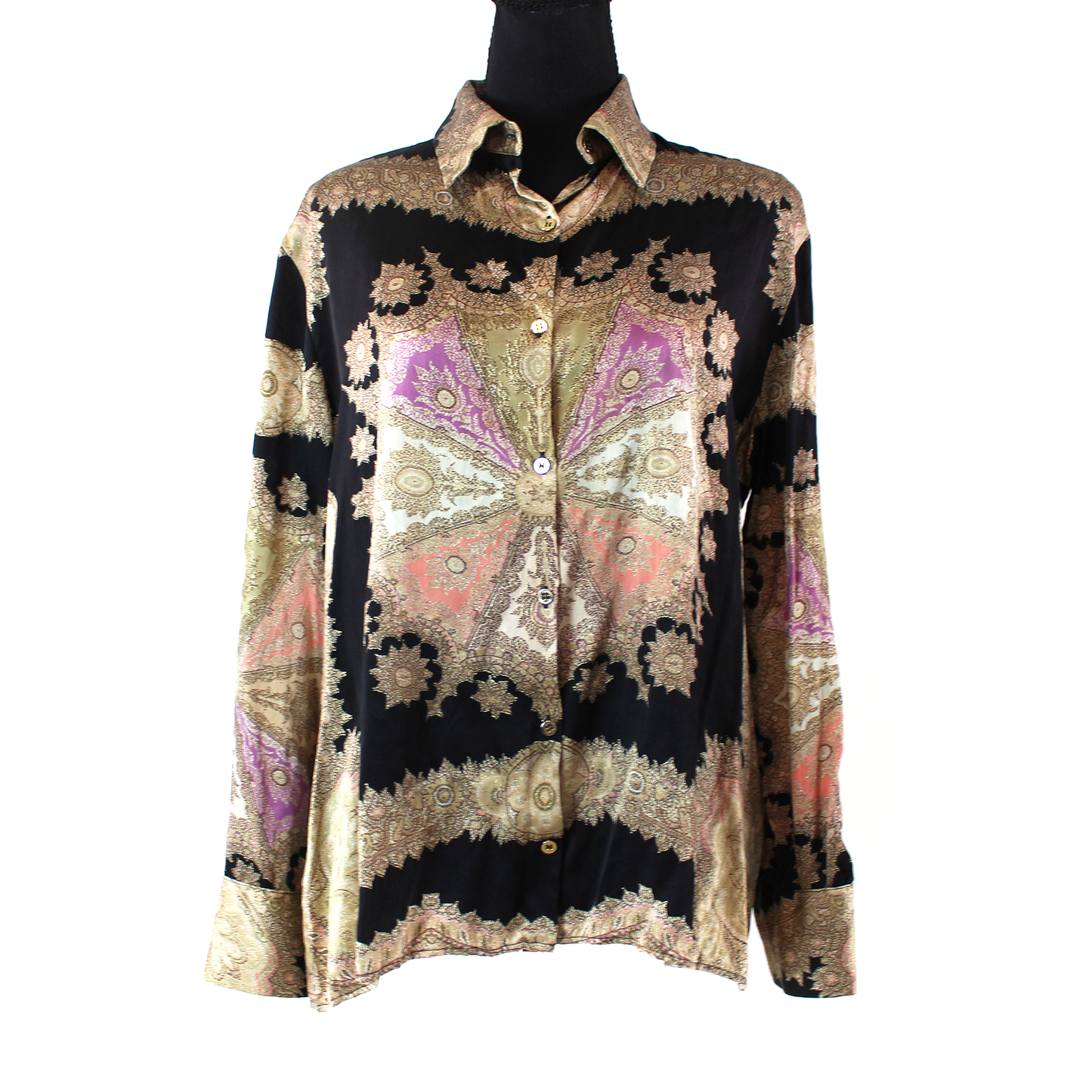 Roberto Cavalli Silk Design Blouse
