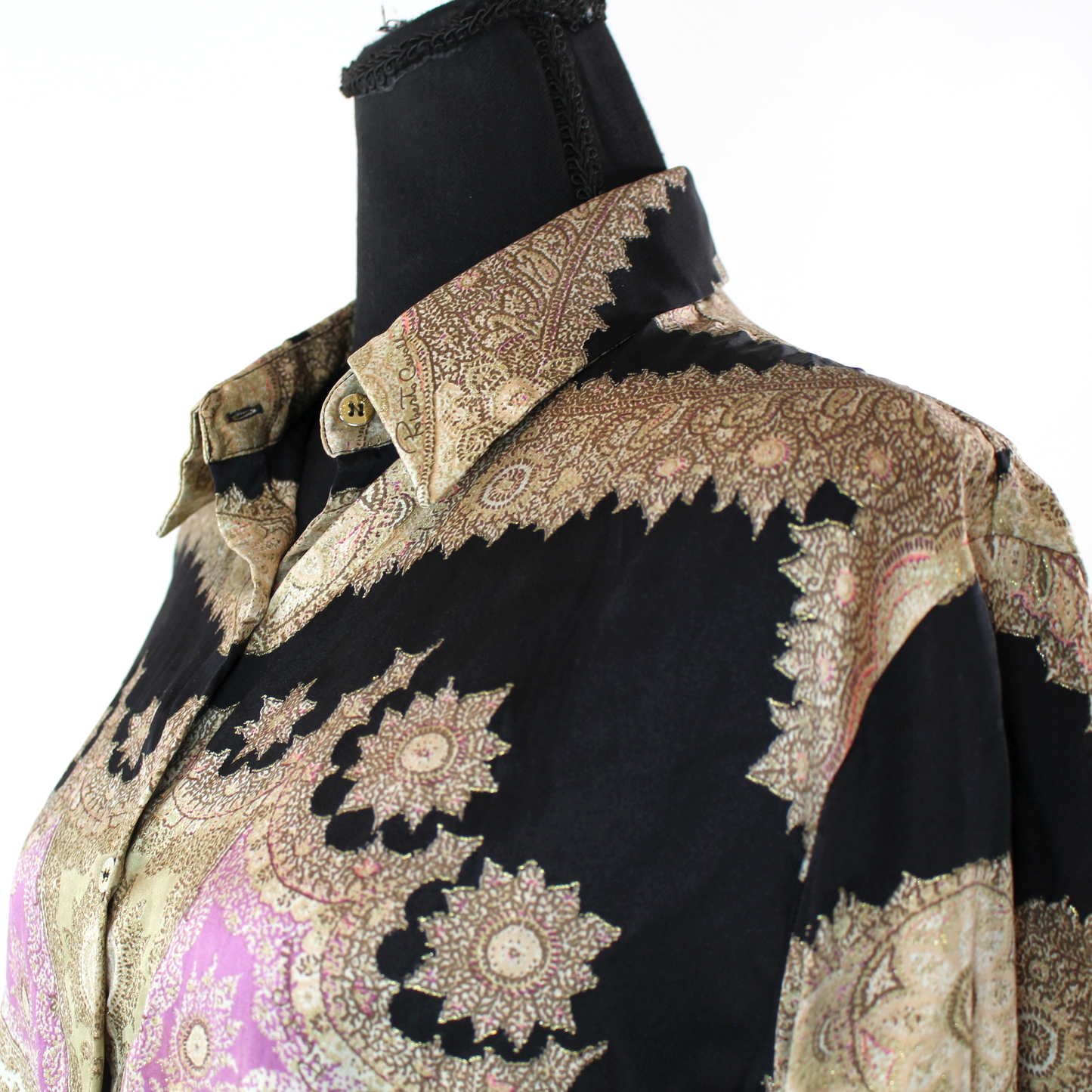 Roberto Cavalli Silk Design Blouse
