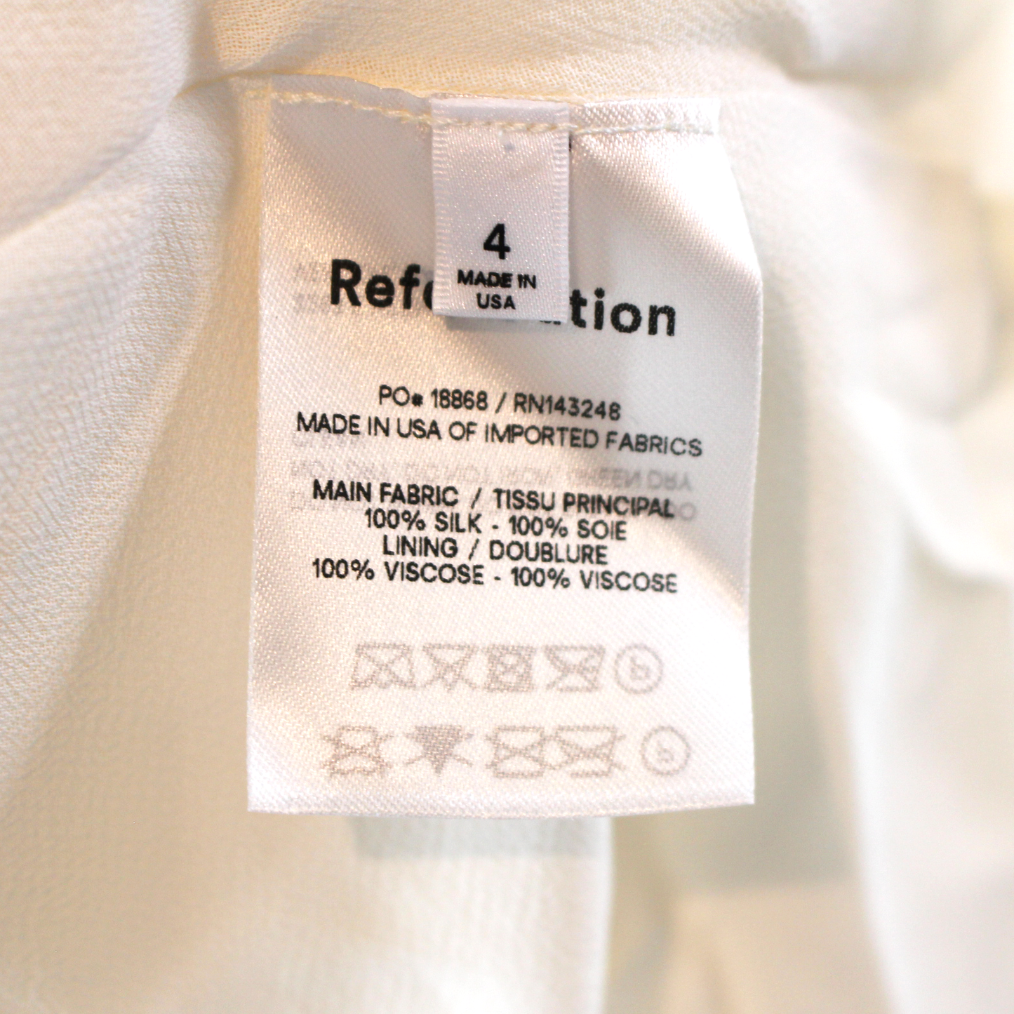 Reformation Sky Silk Maxi Dress
