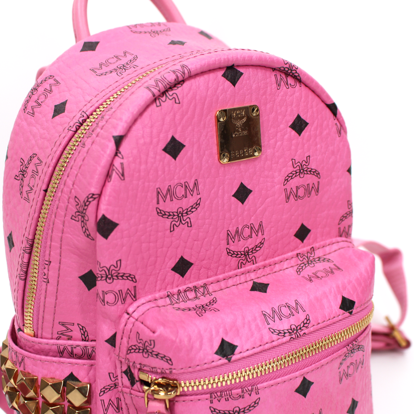 MCM Mini Stark Studded Backpack