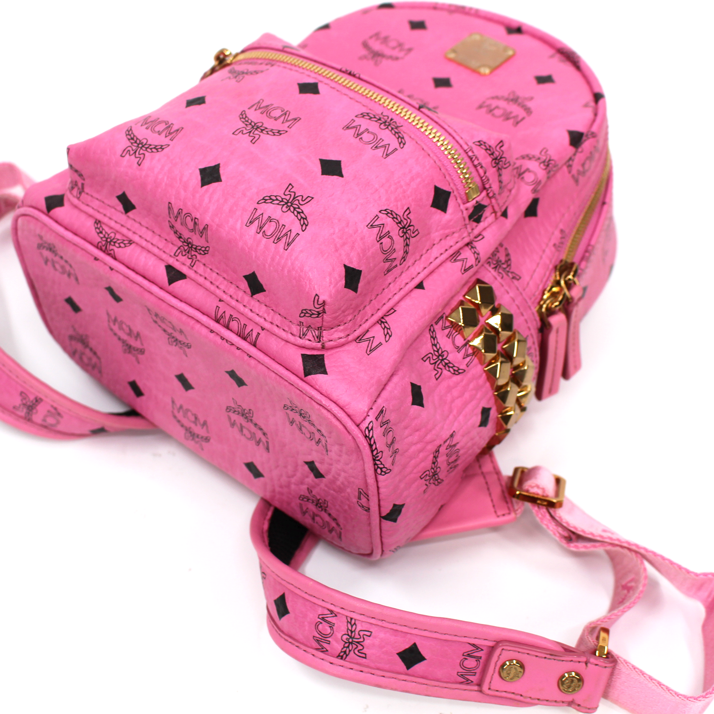MCM Mini Stark Studded Backpack