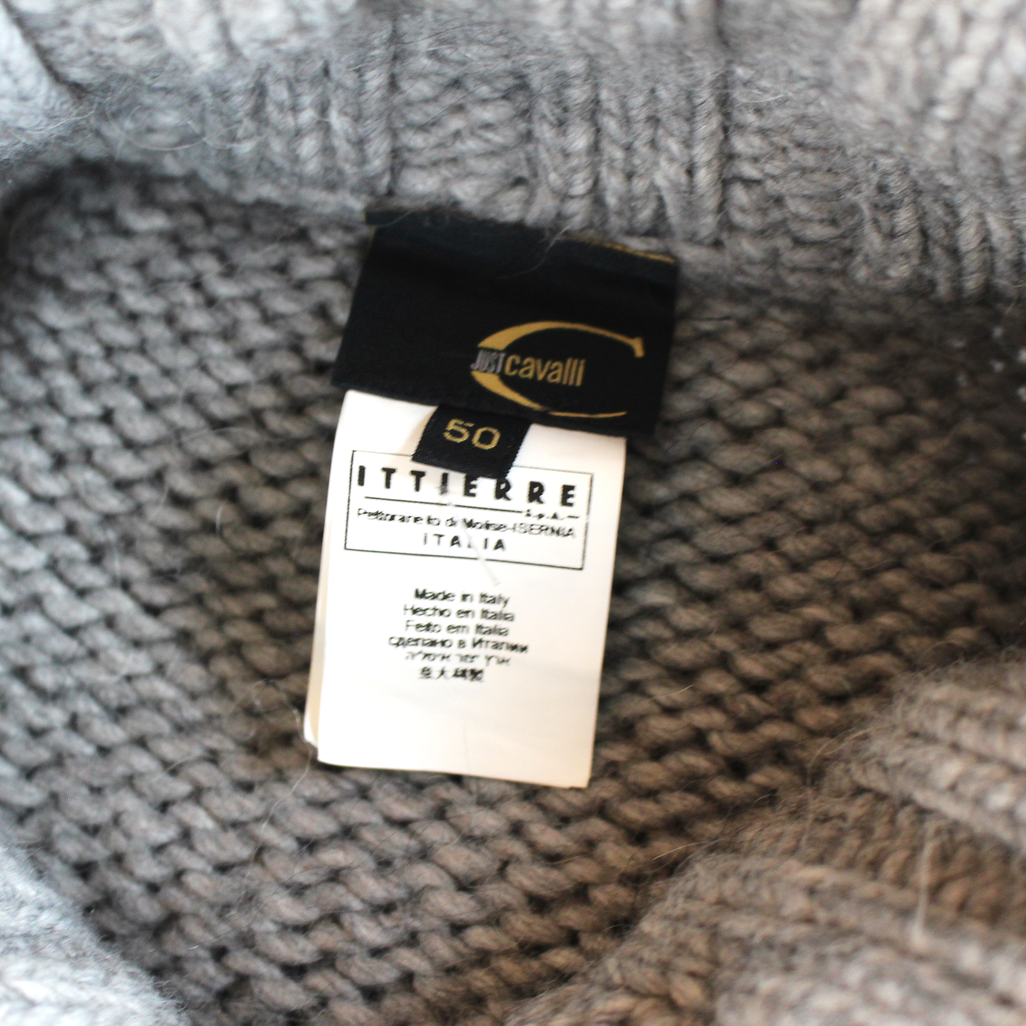 Just Cavalli Cable Knit Cardigan