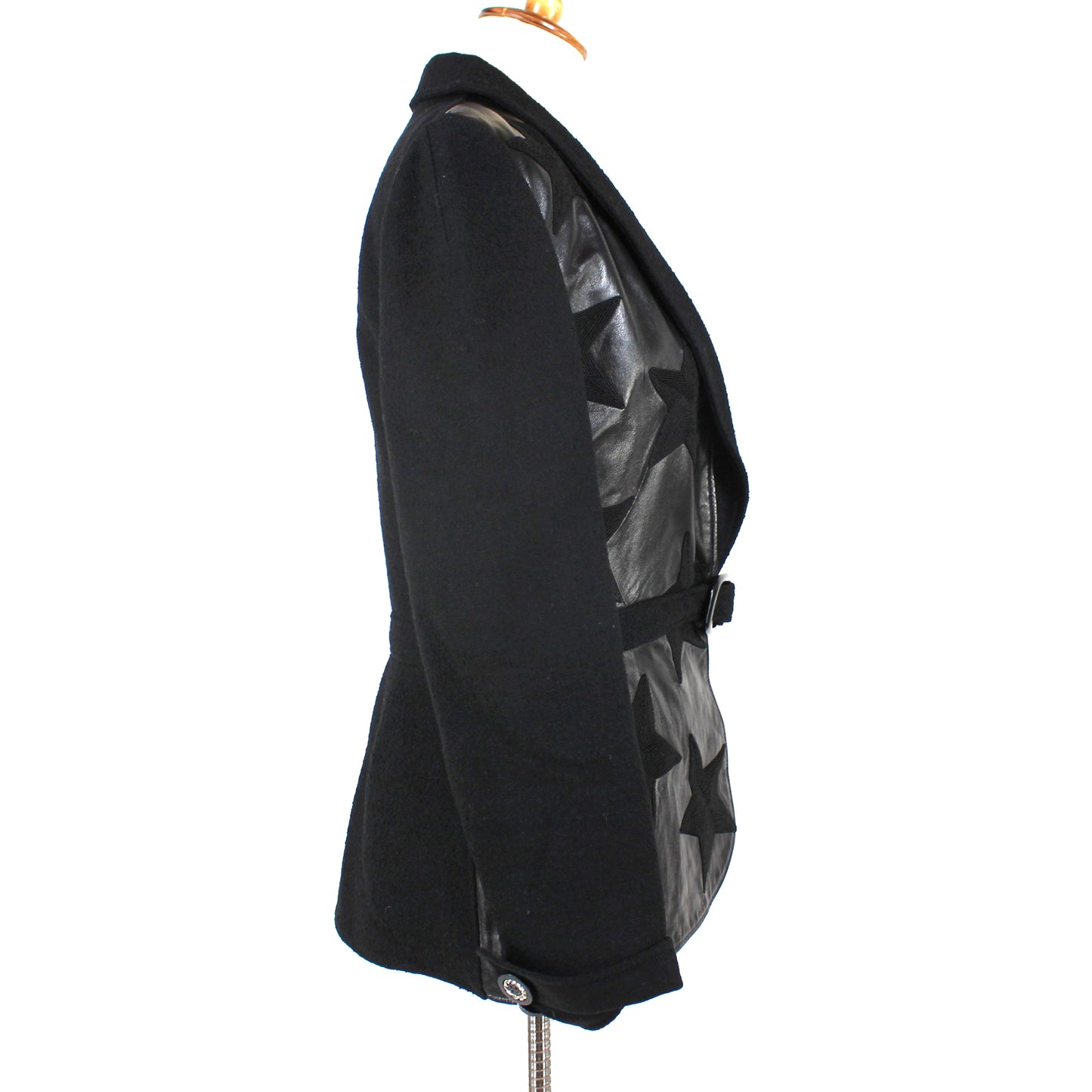 Valentino Leather Wool Star Jacket
