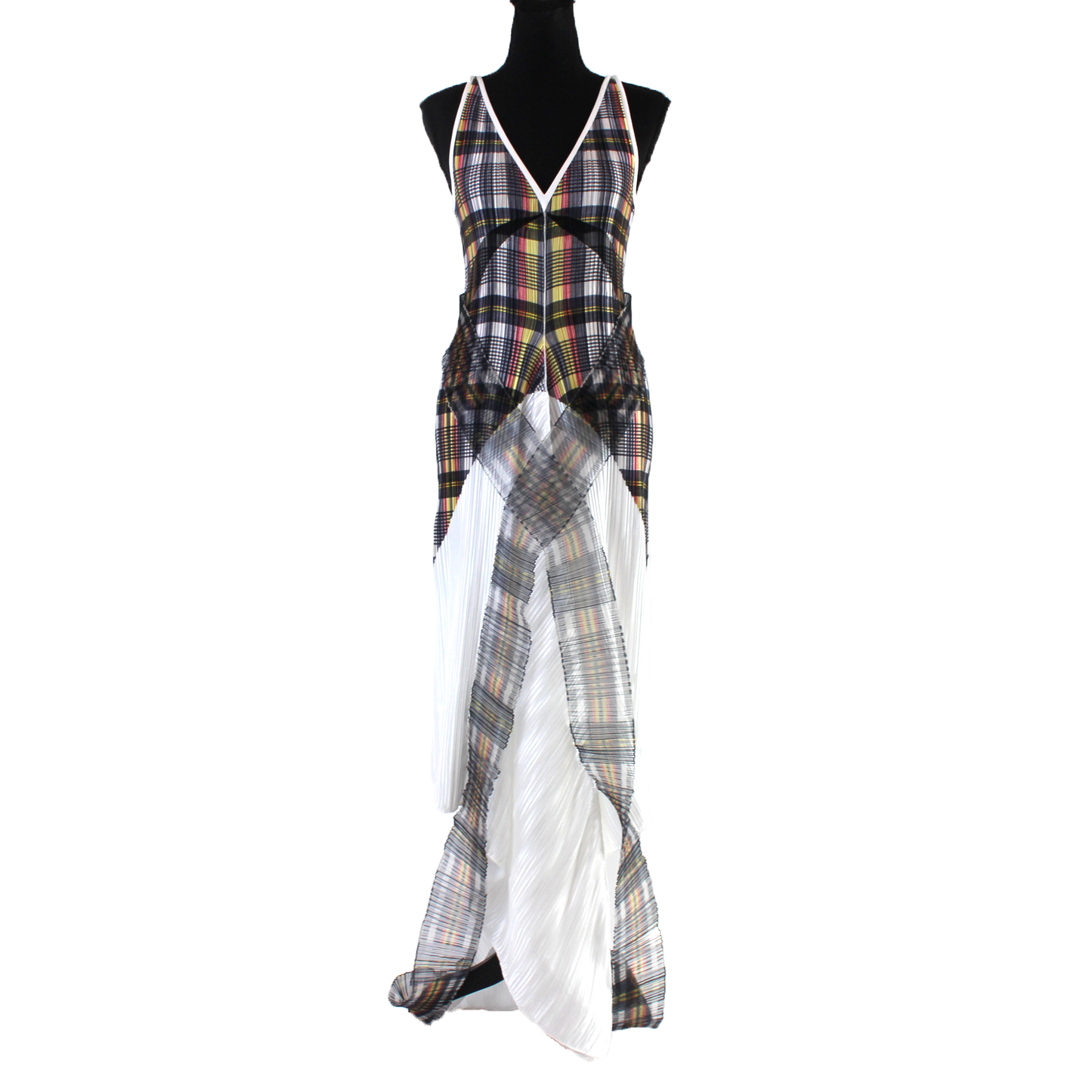 Burberry Handkerchief Hem Plisse Dress