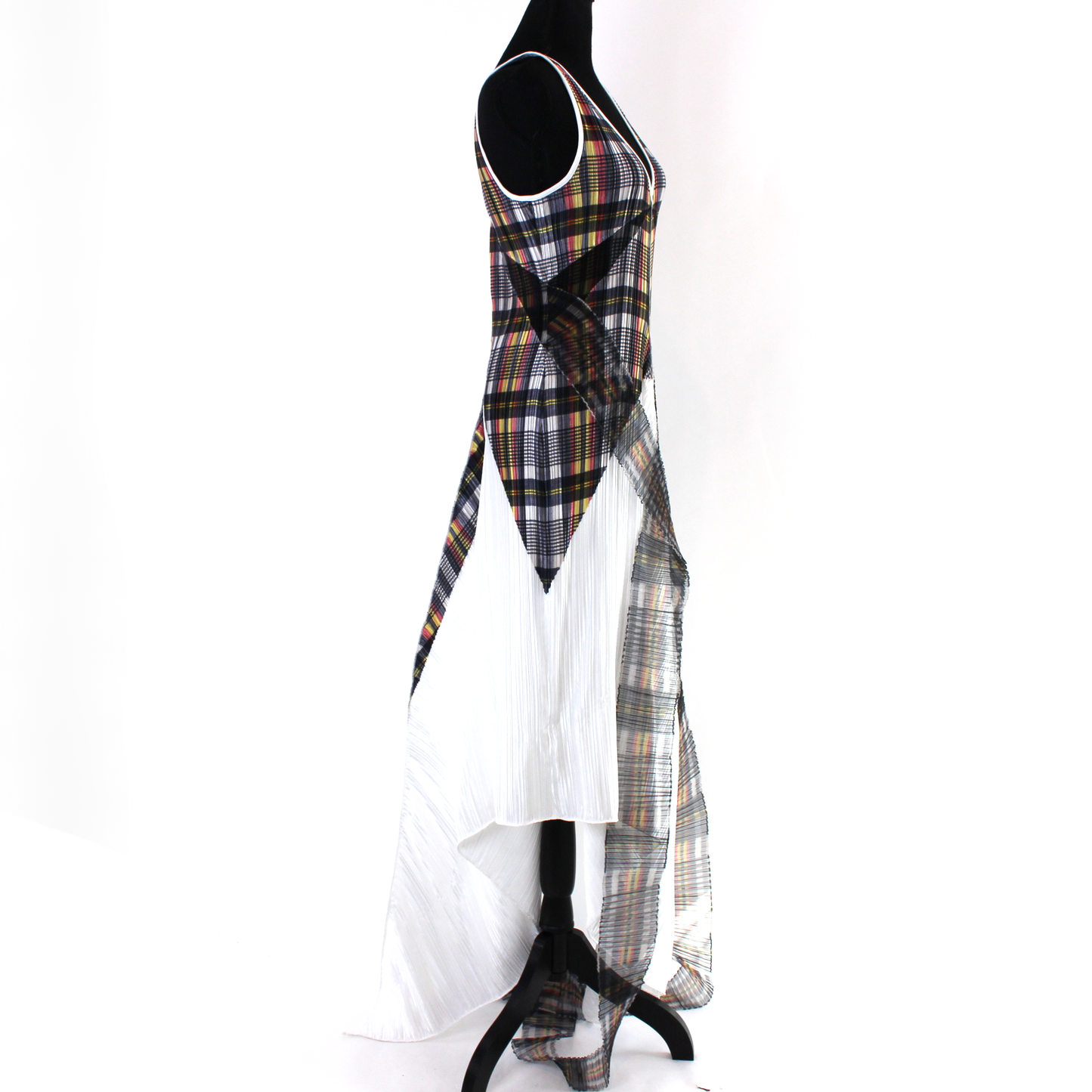 Burberry Handkerchief Hem Plisse Dress