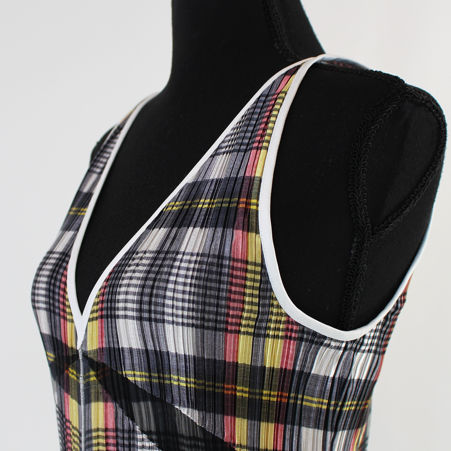 Burberry Handkerchief Hem Plisse Dress