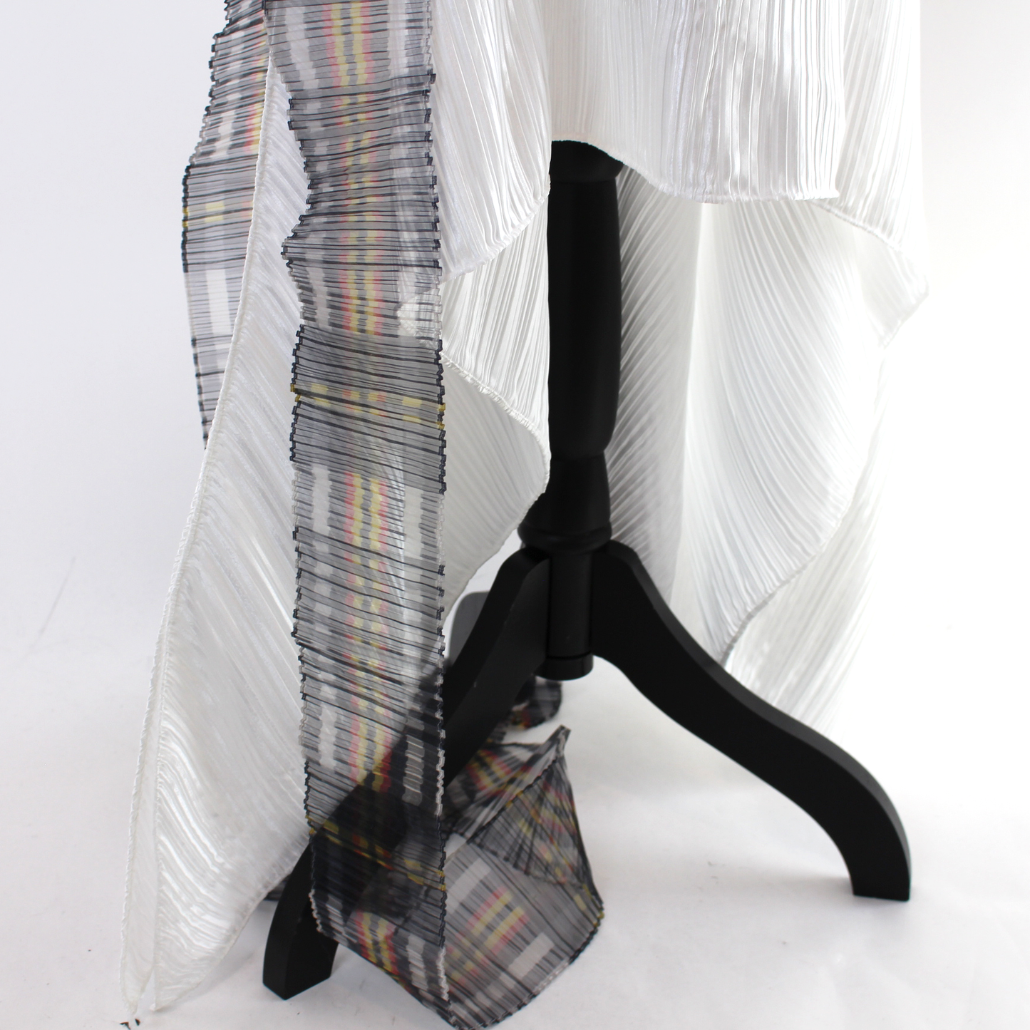 Burberry Handkerchief Hem Plisse Dress