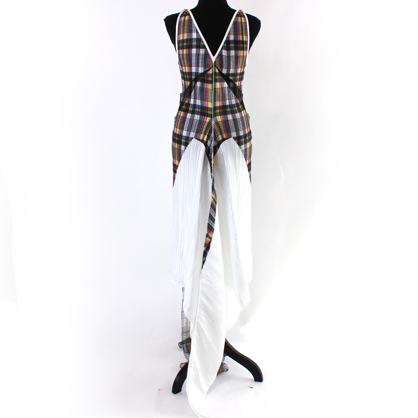 Burberry Handkerchief Hem Plisse Dress