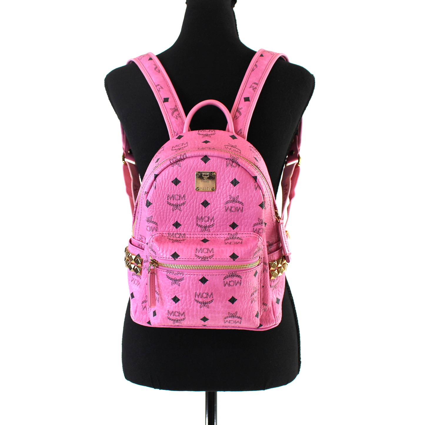 MCM Mini Stark Studded Backpack