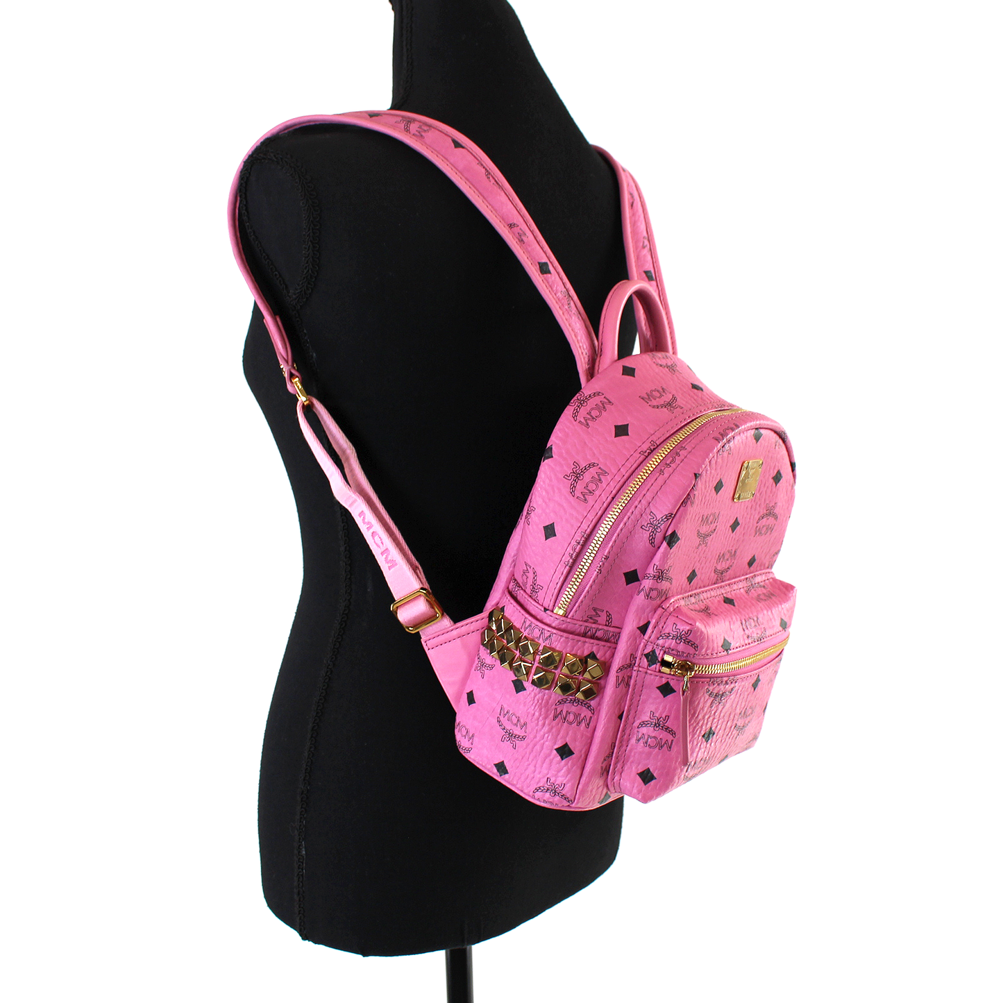 MCM Mini Stark Studded Backpack