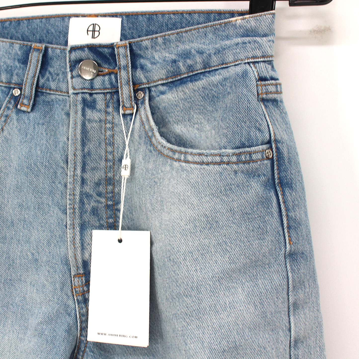 Anine Bing Sonya Destructed Classic Jeans