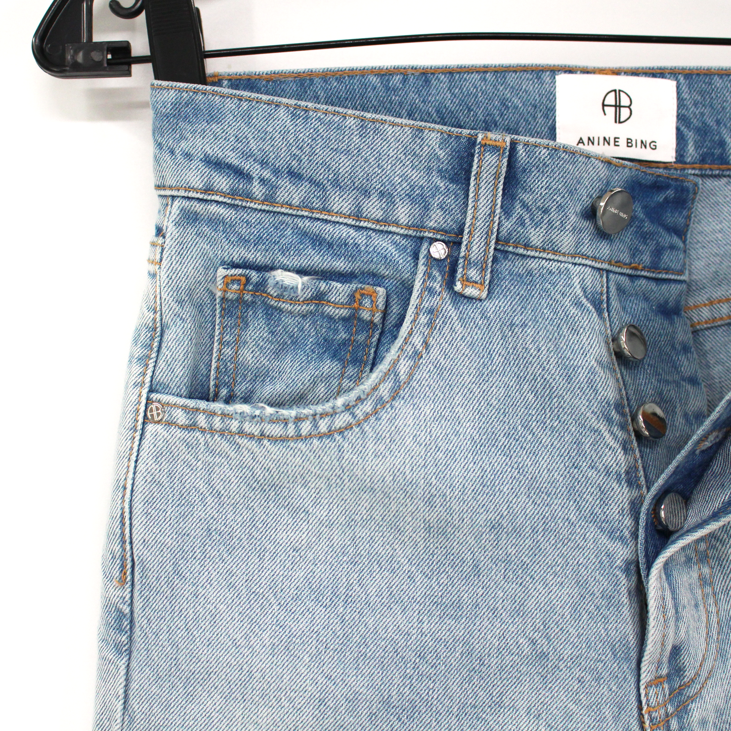 Anine Bing Sonya Destructed Classic Jeans
