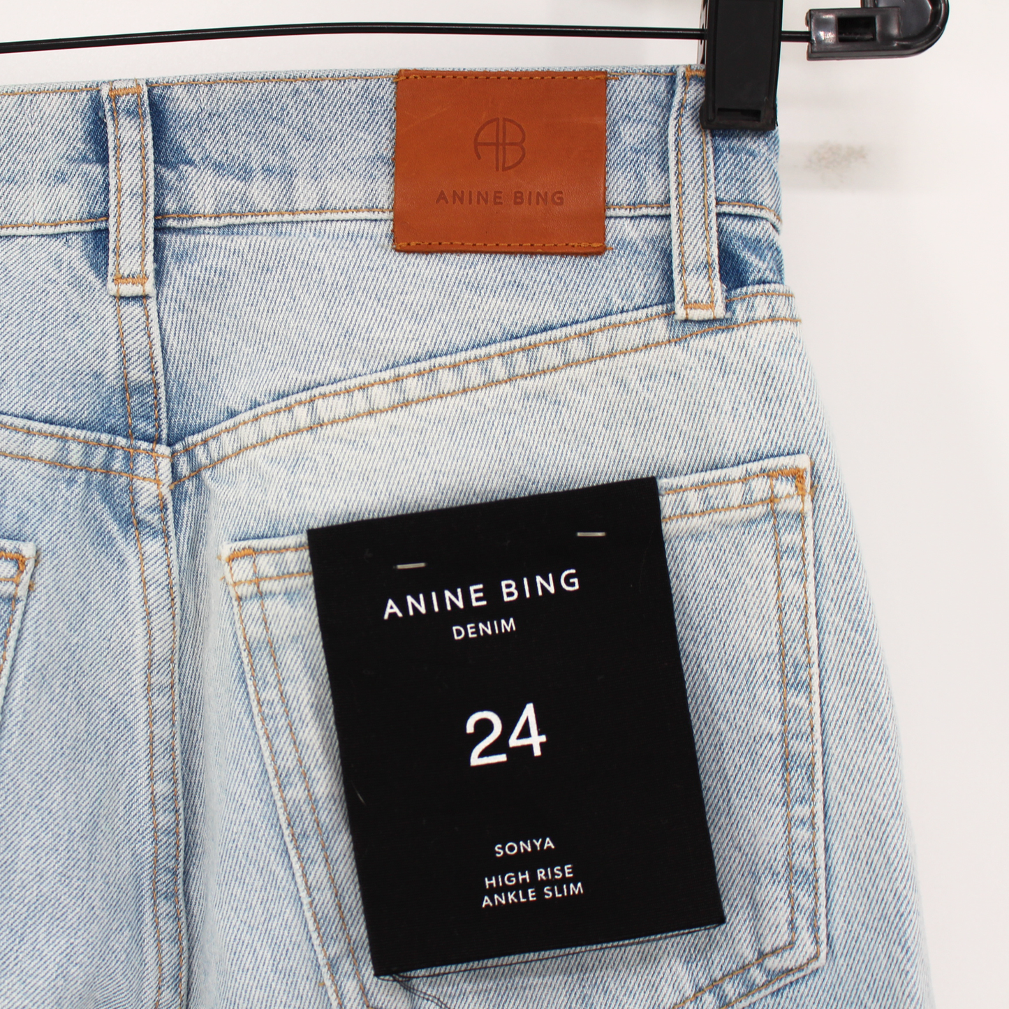 Anine Bing Sonya Destructed Classic Jeans