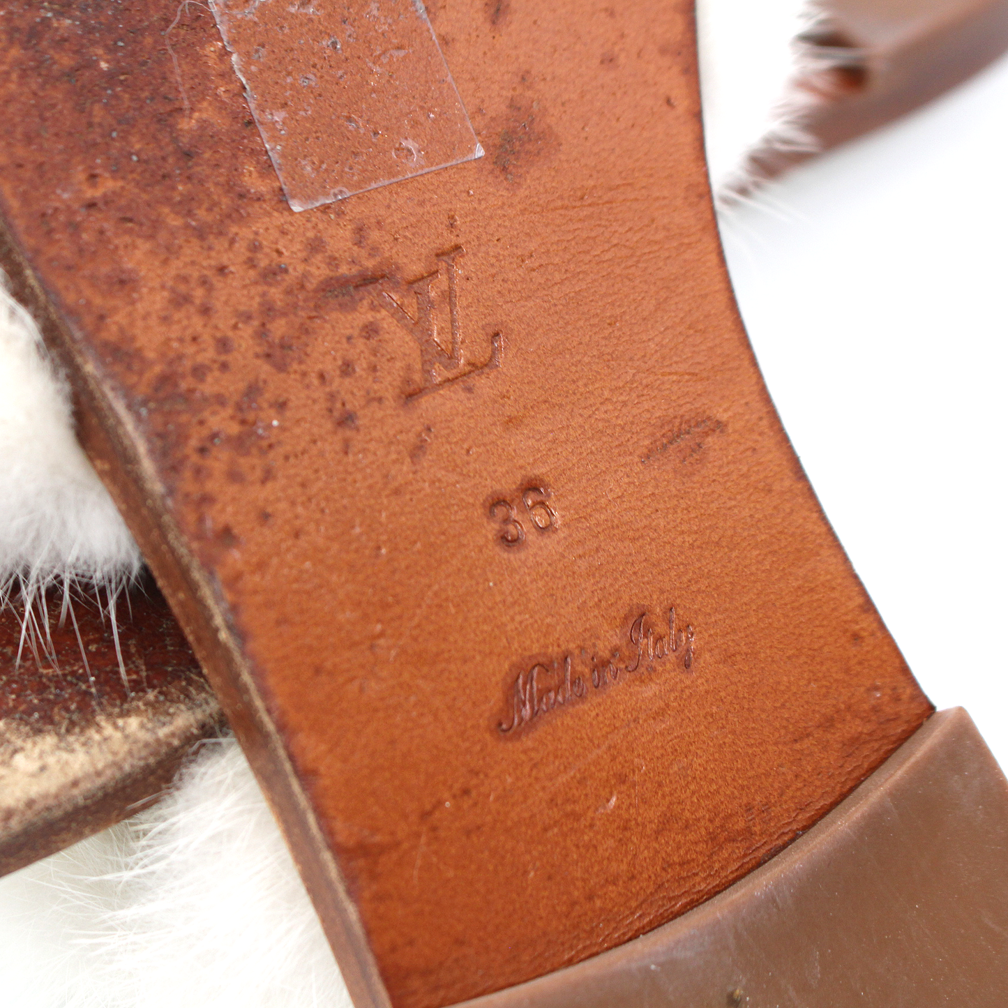 Louis Vuitton Mink Lock It Flats