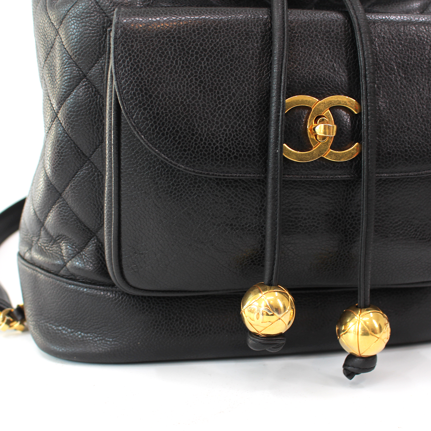 Chanel Ball Charm Caviar Backpack