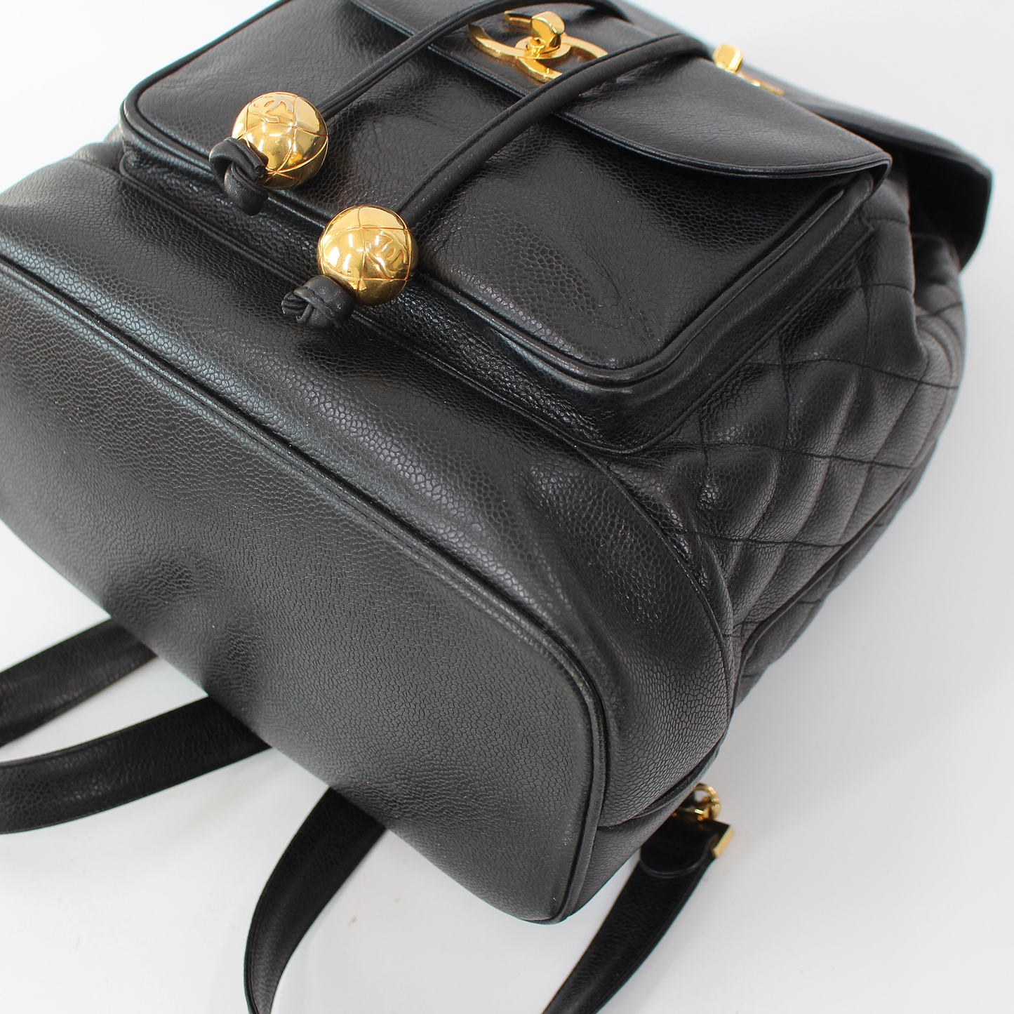 Chanel Ball Charm Caviar Backpack