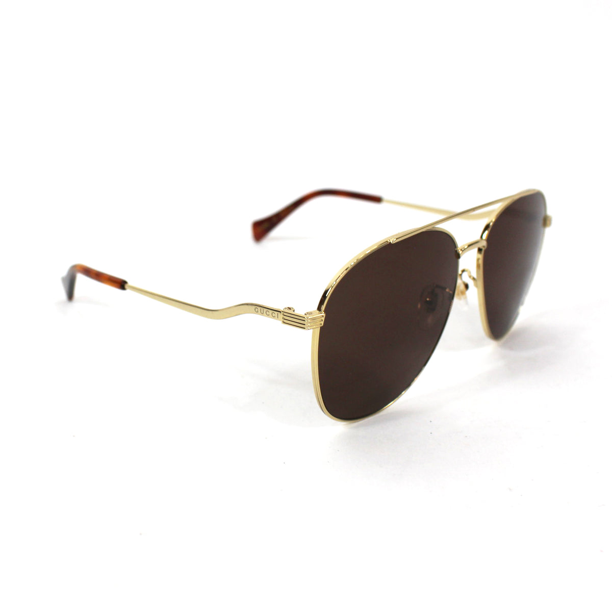 Gucci GG0969S 002 Aviator Endura Gold Brown Sunglasses – The  display picture 3