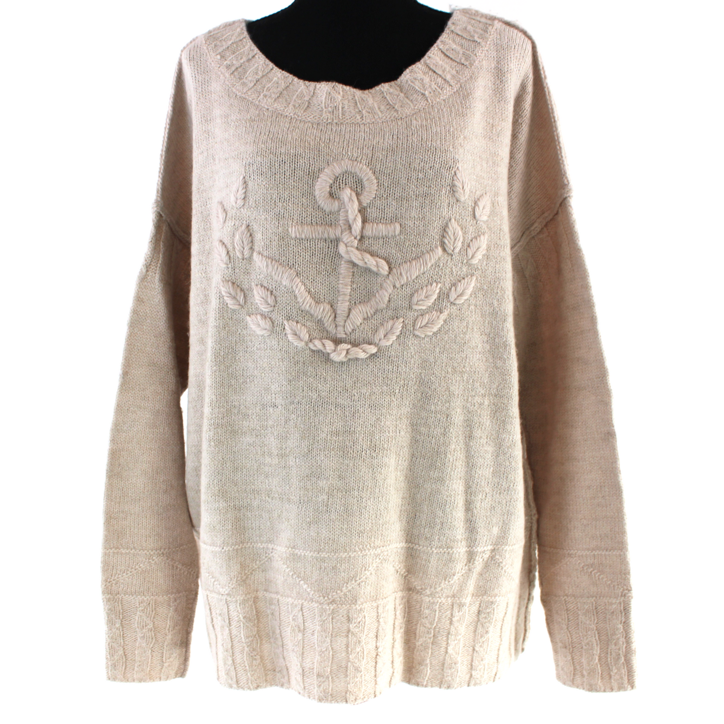 Allsaints Nautical Anchor Knit Sweater