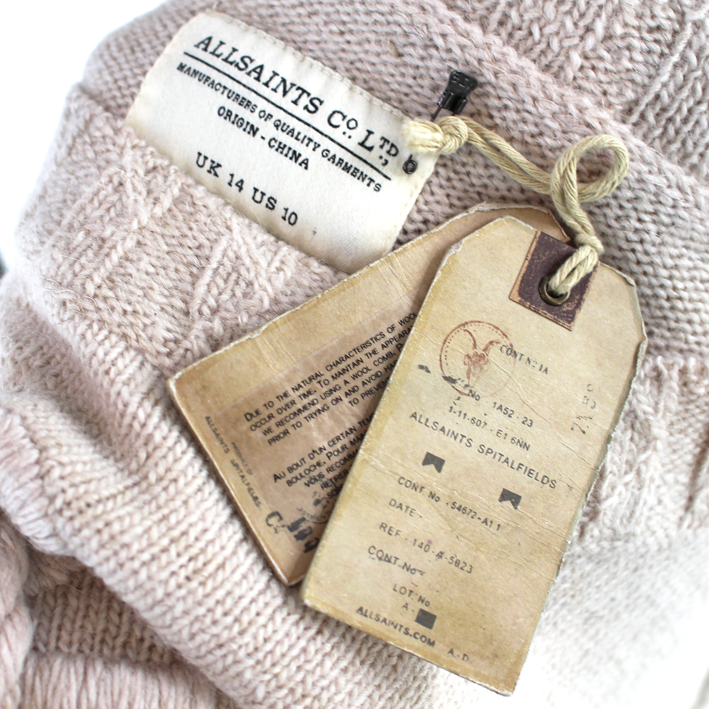 Allsaints Nautical Anchor Knit Sweater