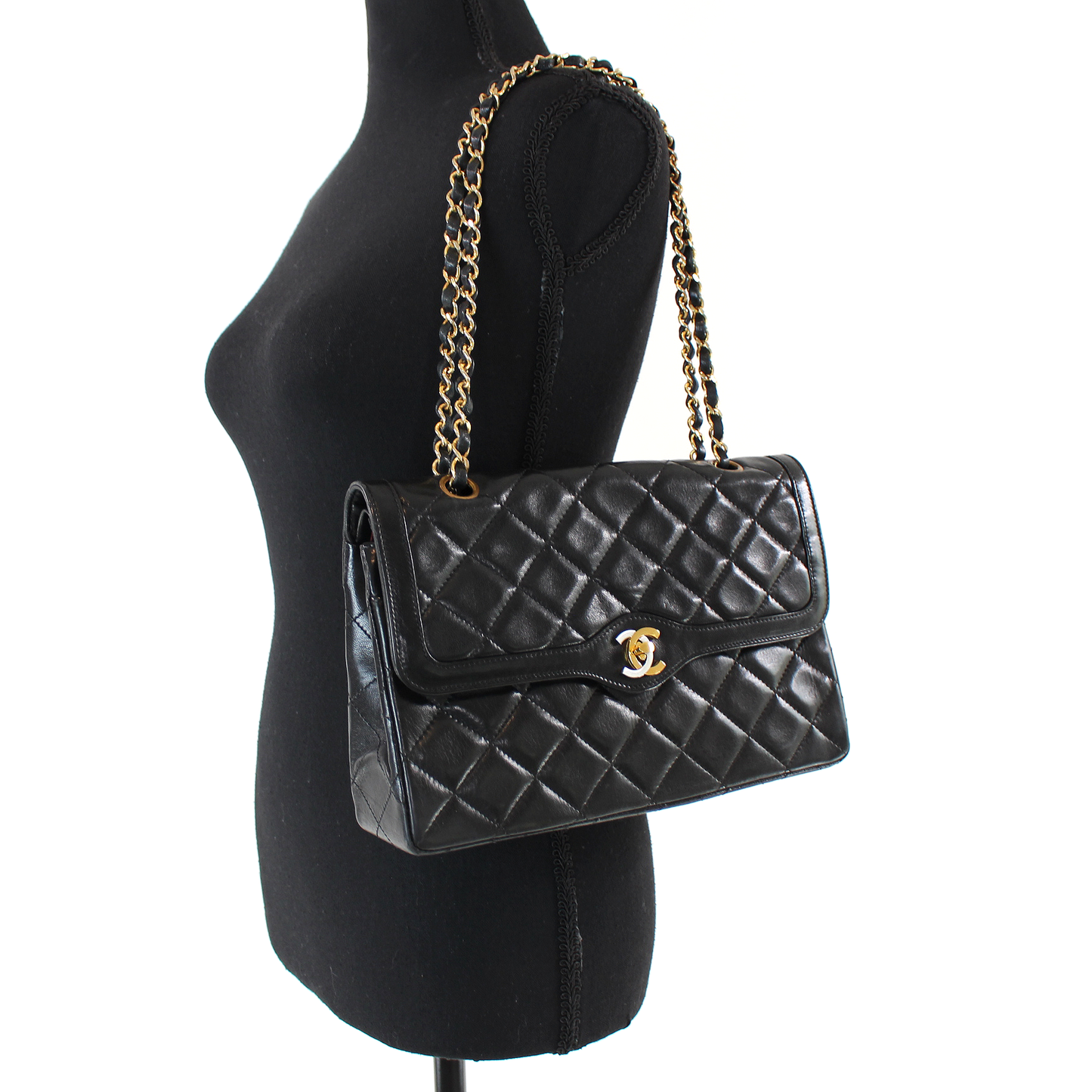 Chanel Quilted Double Flap Handbag