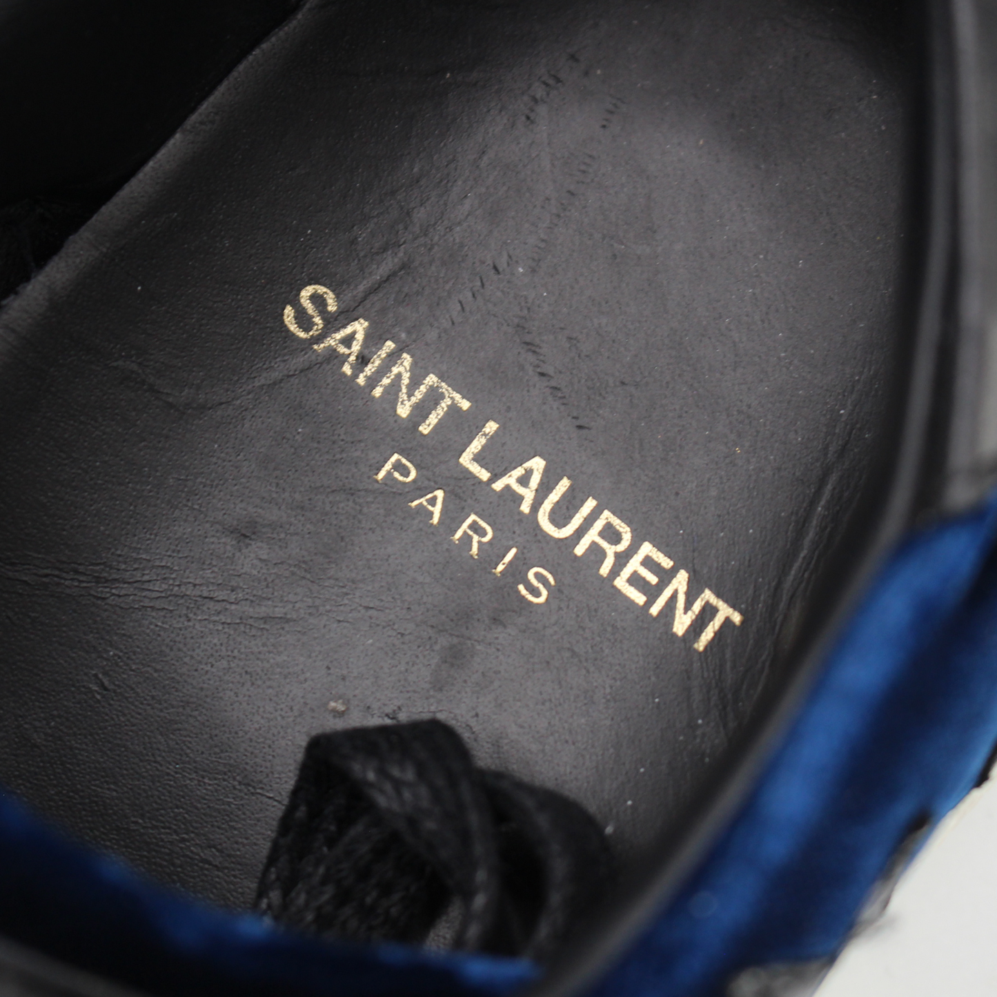 Saint Laurent Velvet Court Sneakers