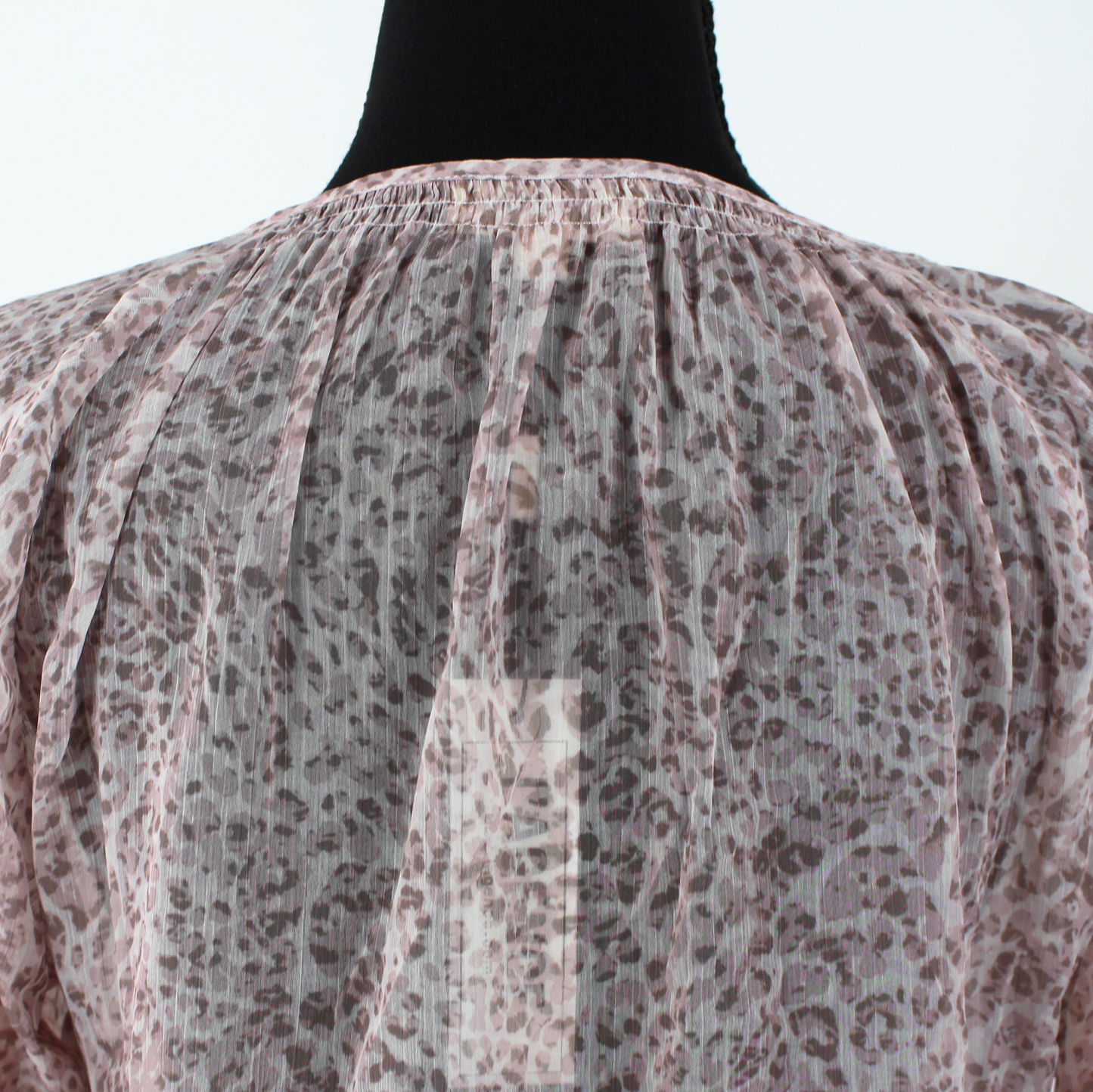 L'agence Leopard Lace Up Blouse