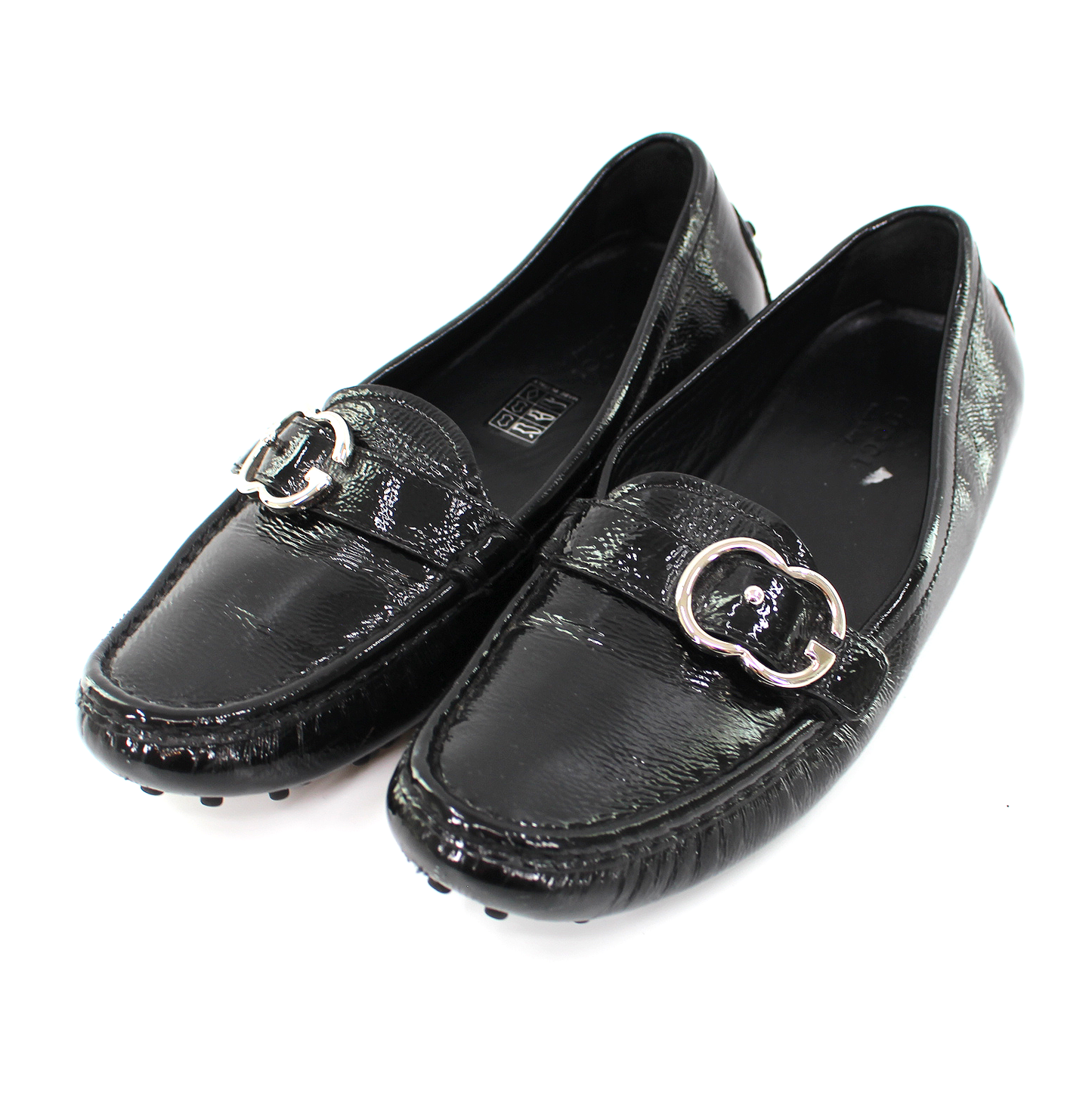 Gucci Patent Sachelin Sport GG Loafers