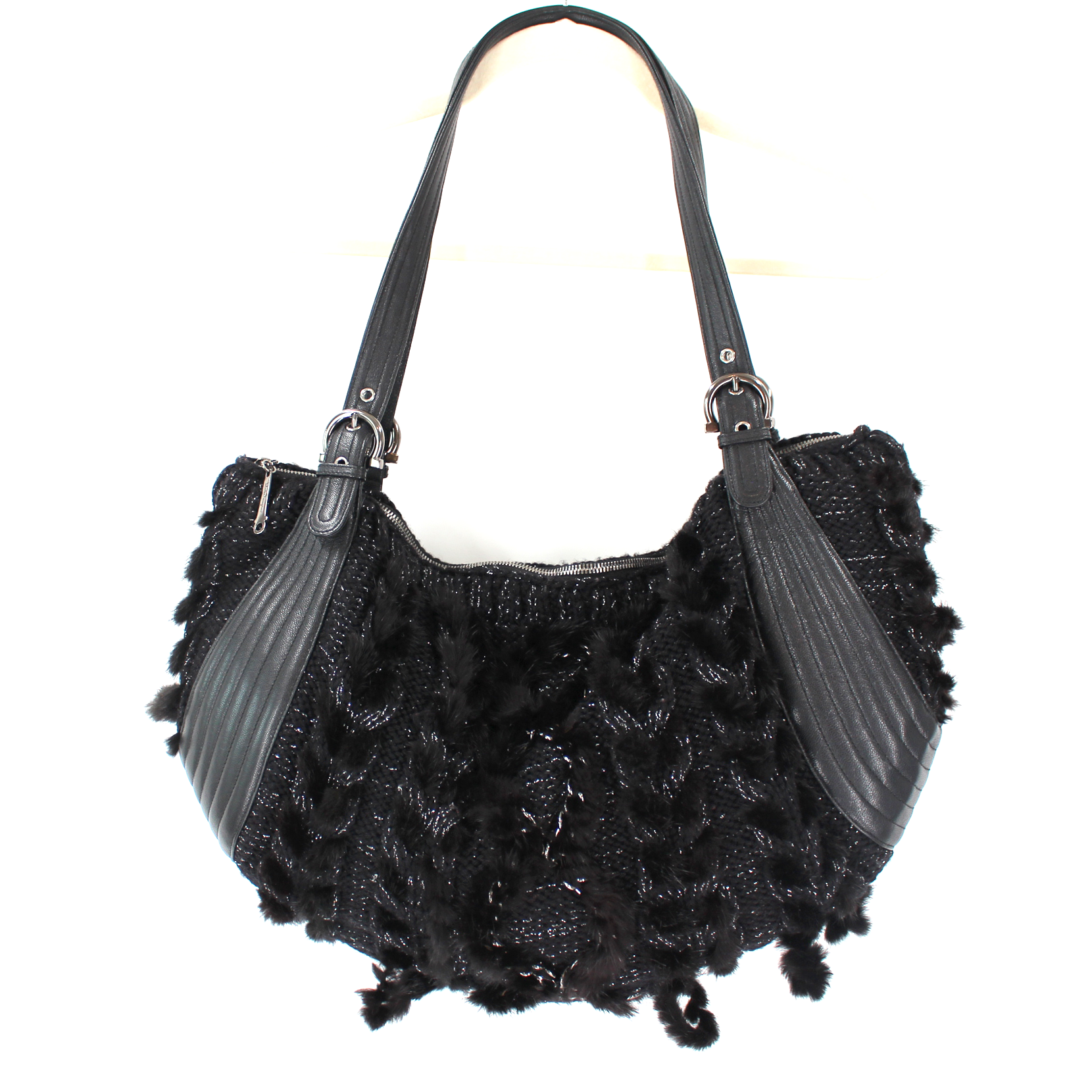 Ferragamo fur bag hotsell