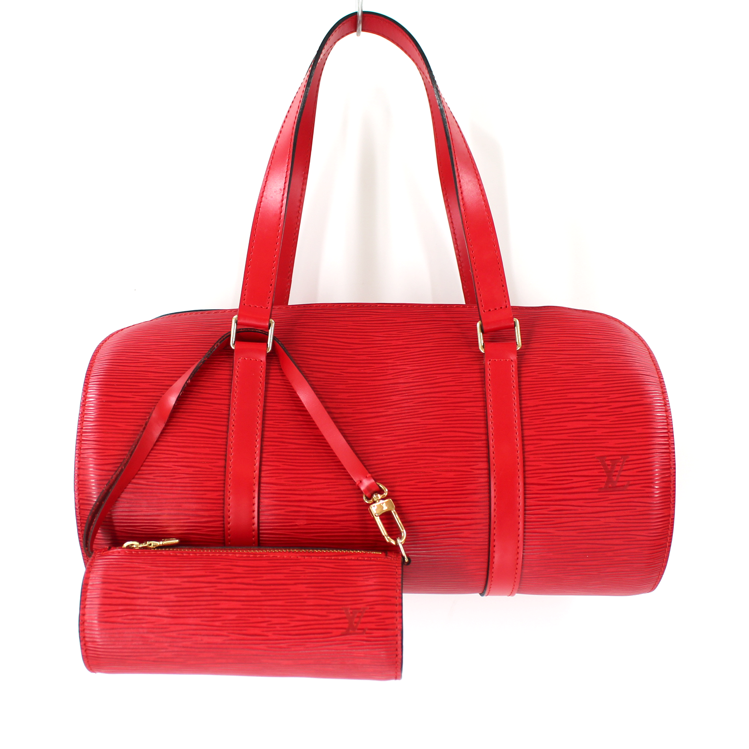 Louis Vuitton Soufflot Epi Leather Red Bag
