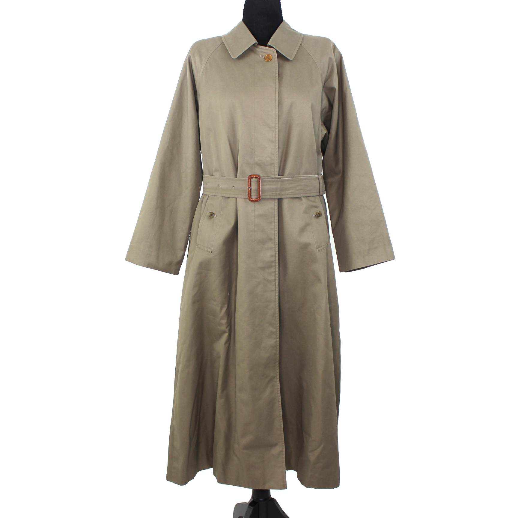 Burberry Olive Green Nova Check Wool Lining Trench Coat The