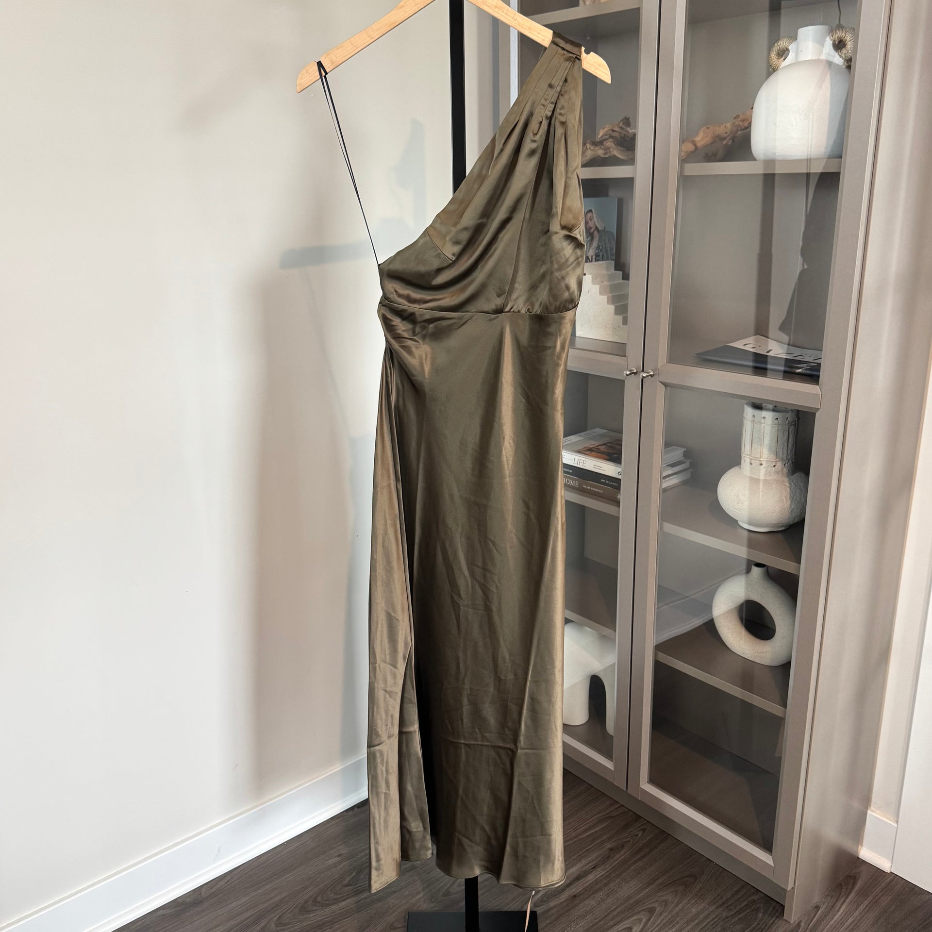 reformation silk midi dress Reformation Dasha Silk Midi Dress – The Closet New York