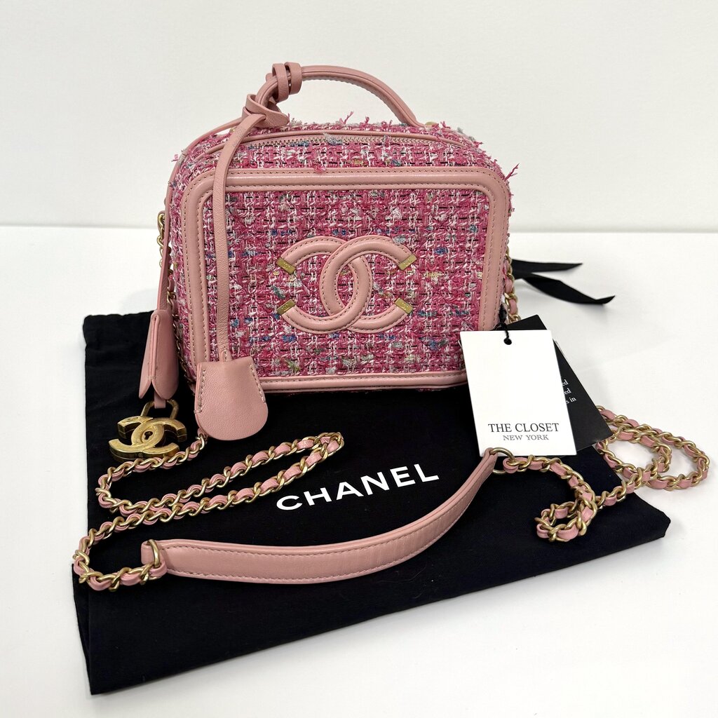 CHANEL Small Tweed Filigree Vanity Bag – The Closet New York