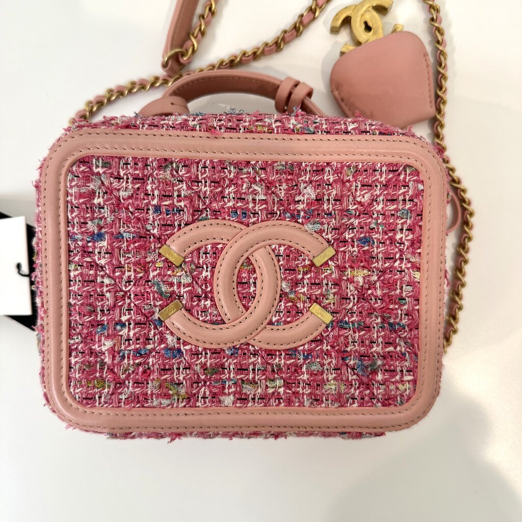 CHANEL Small Tweed Filigree Vanity Bag – The Closet New York