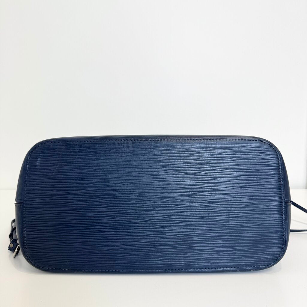 LOUIS VUITTON ケース ネイビー LOUIS VUITTON Navy Epi Neverfull – The Closet New York