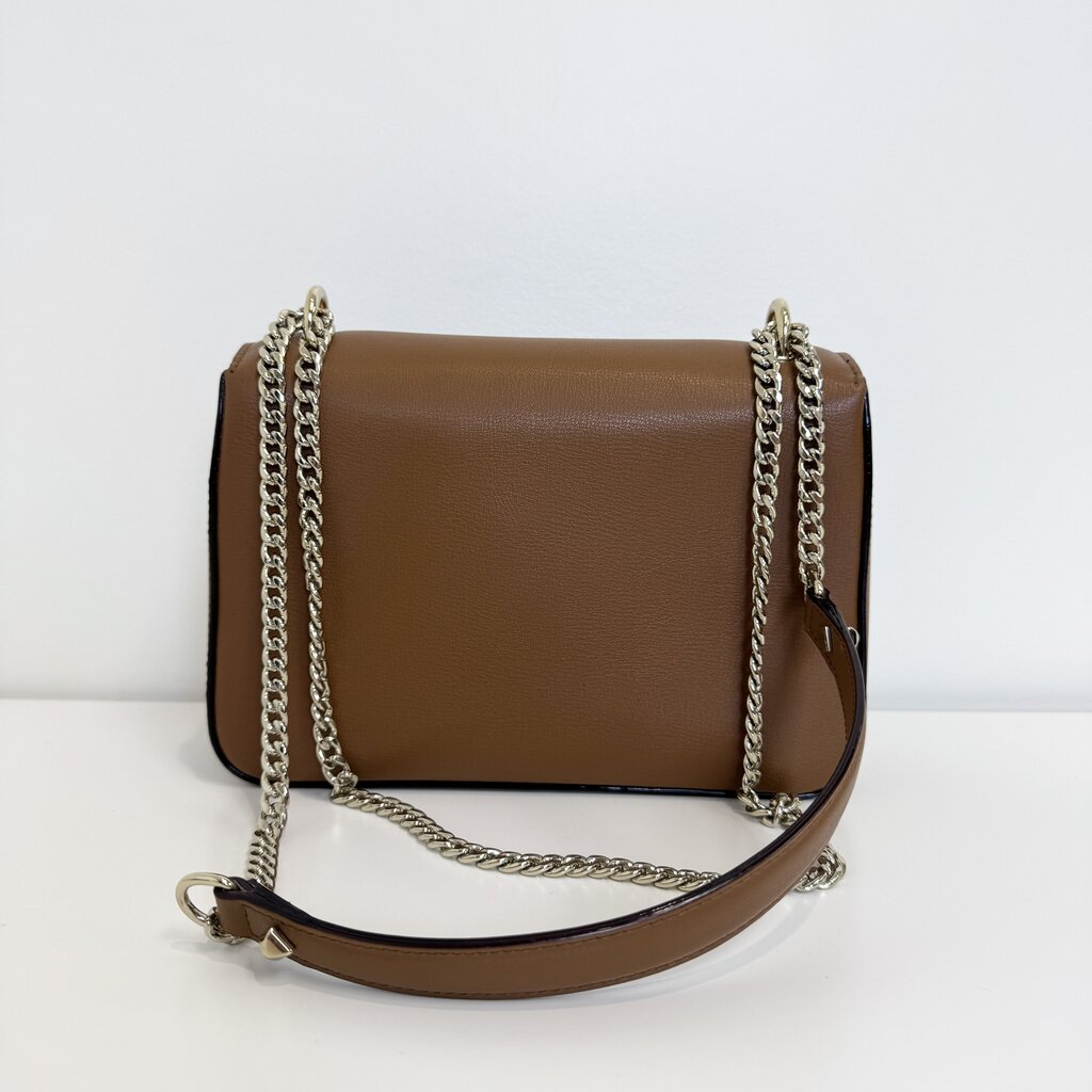 JIMMY CHOO Brown Flap Chain Bag – The Closet New York