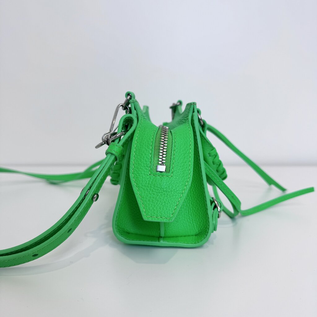 BALENCIAGA Green Neo Classic Nano City Bag – The Closet New York