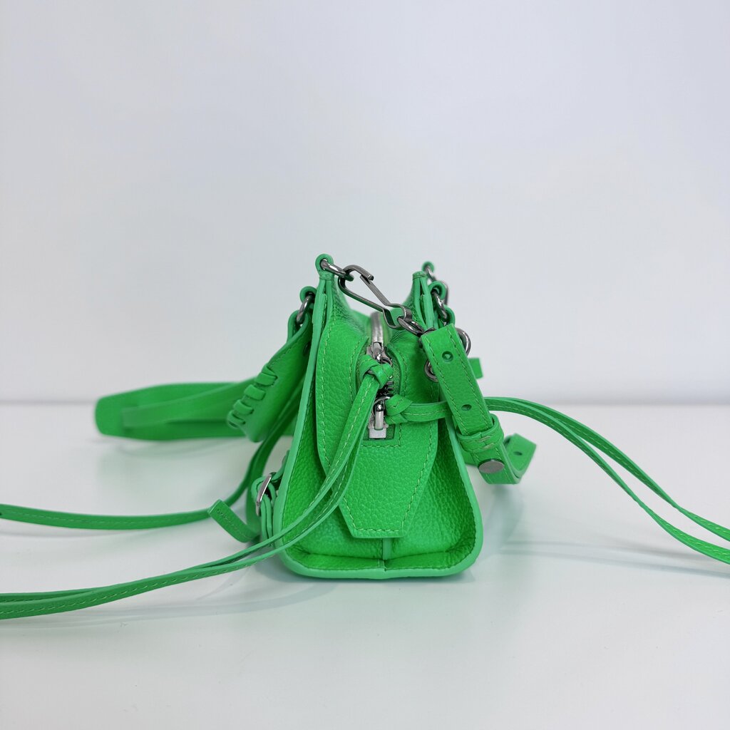 BALENCIAGA Green Neo Classic Nano City Bag – The Closet New York