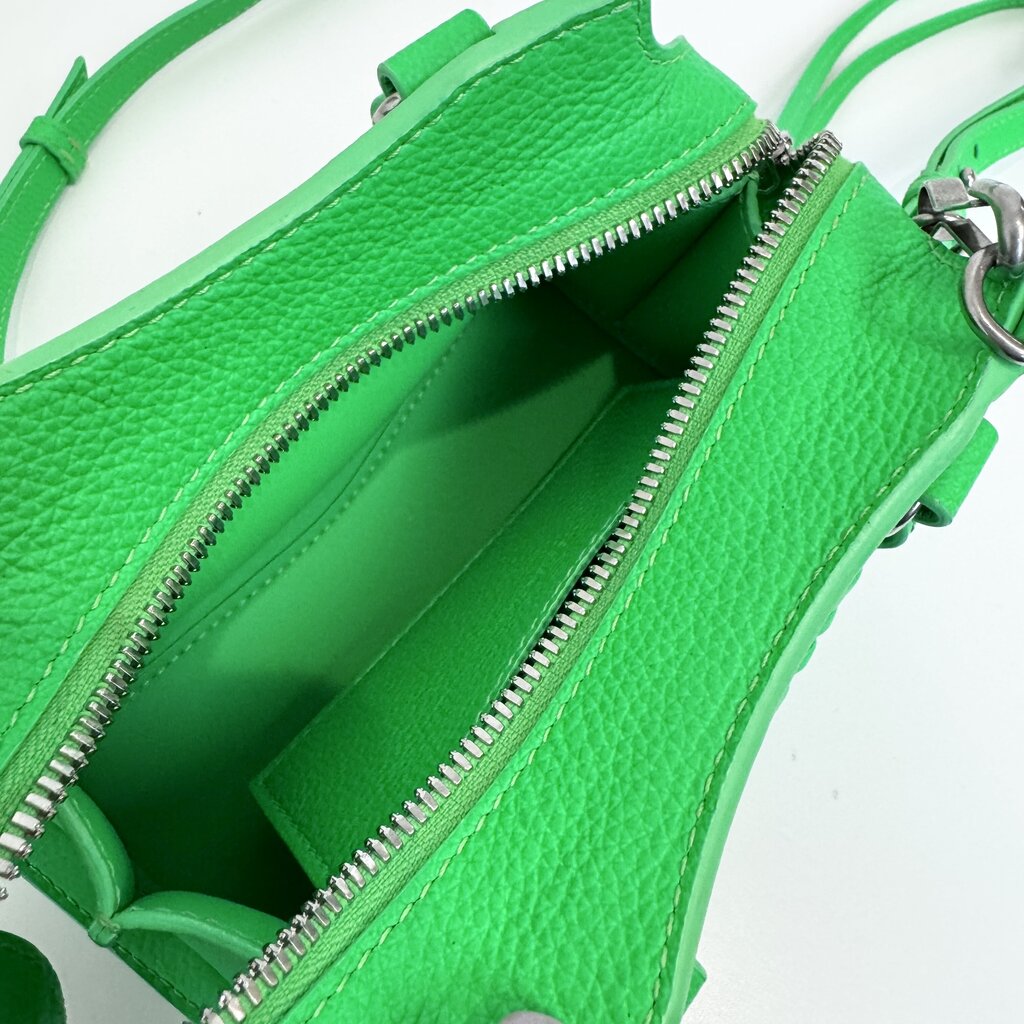 BALENCIAGA Green Neo Classic Nano City Bag – The Closet New York