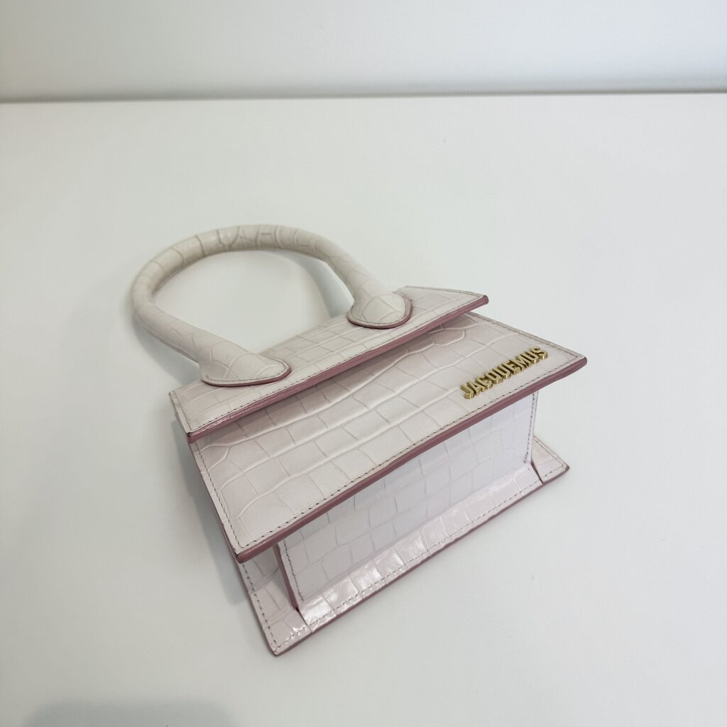 JACQUEMUS ミニかごバッグ ピンクベージュ JACQUEMUS Pink Le Chiquito Moyen – The Closet New York