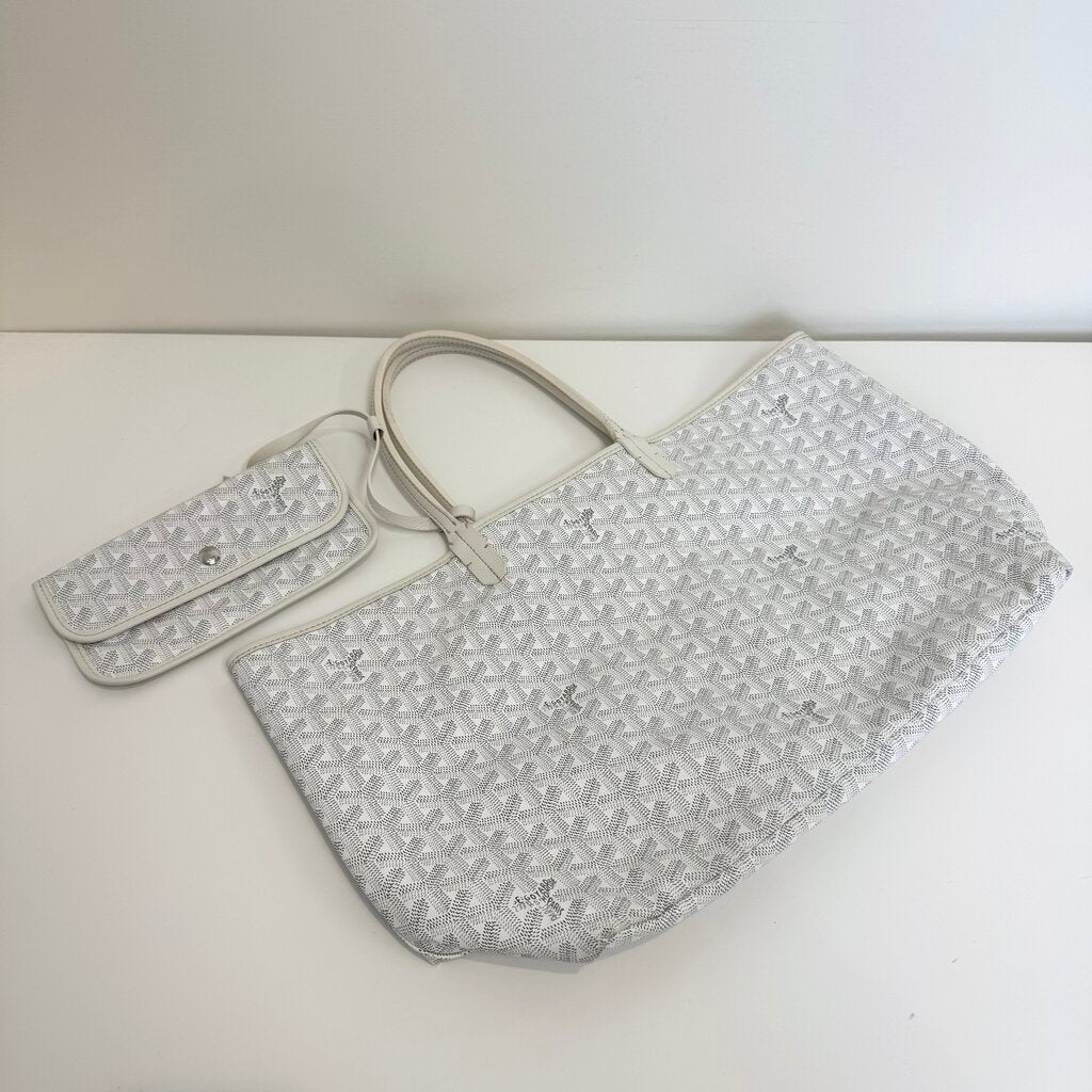 GOYARD White Saint Louis PM Tote – The Closet New York