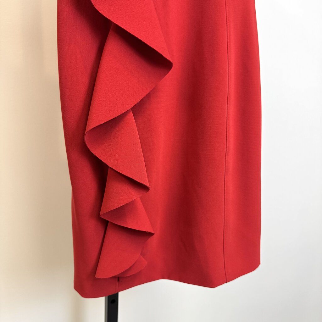 CINQ A SEPT Red Ruffle Dress